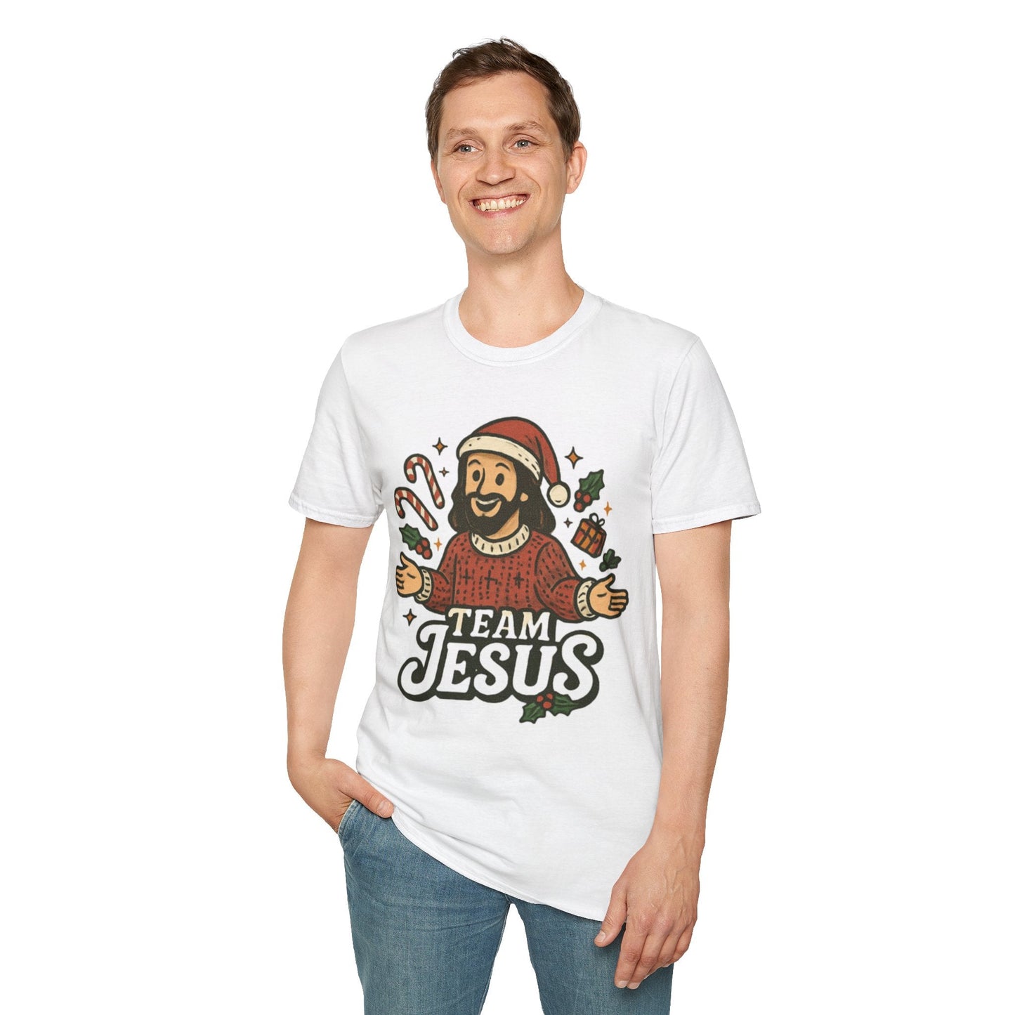 Funny "Team Jesus" Christmas T-Shirt - Peak Inspiration