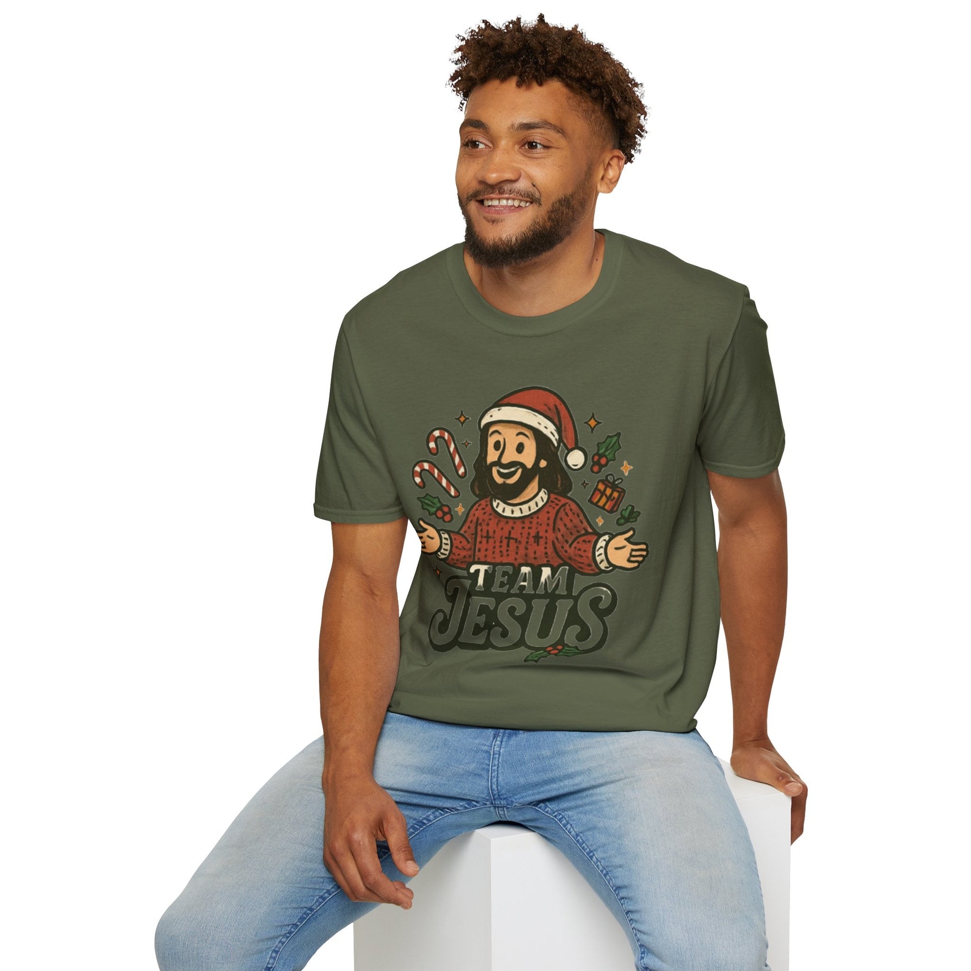 Funny "Team Jesus" Christmas T-Shirt - Peak Inspiration