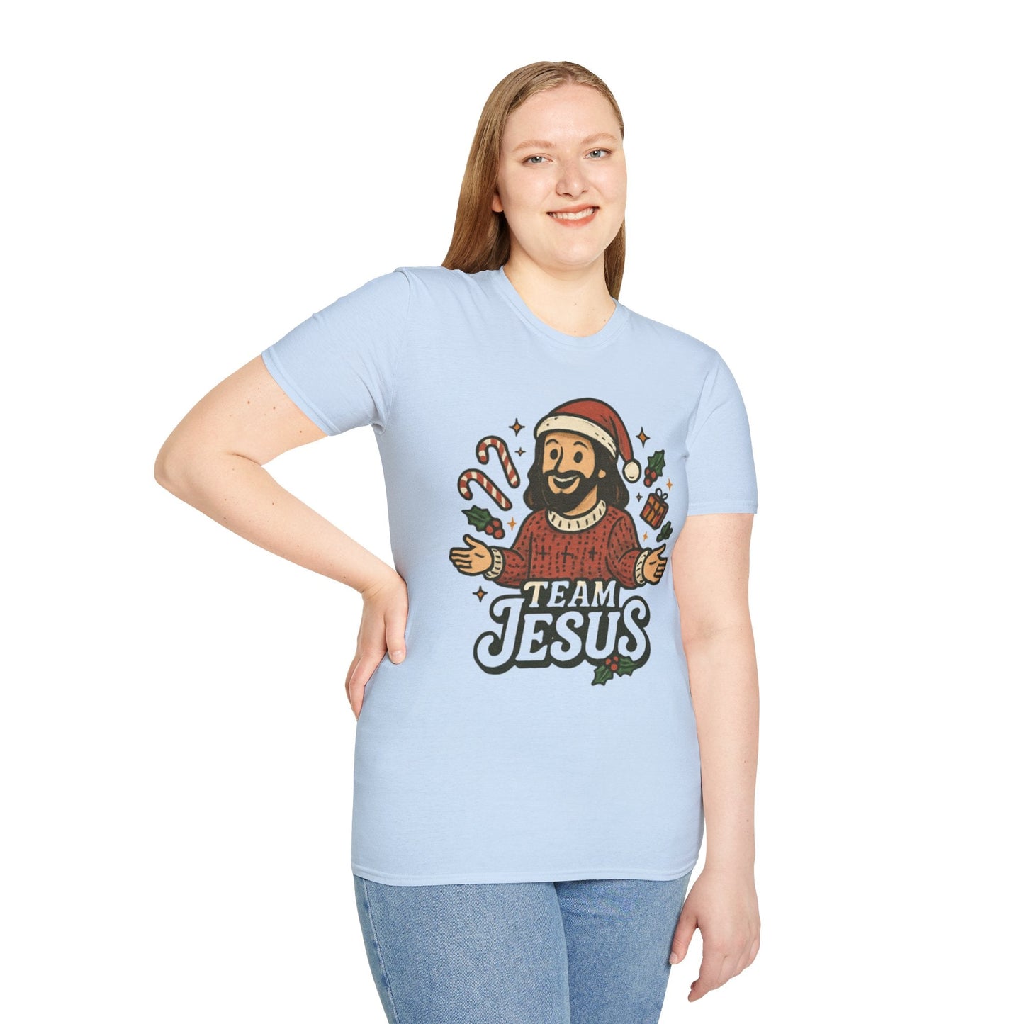 Funny "Team Jesus" Christmas T-Shirt - Peak Inspiration