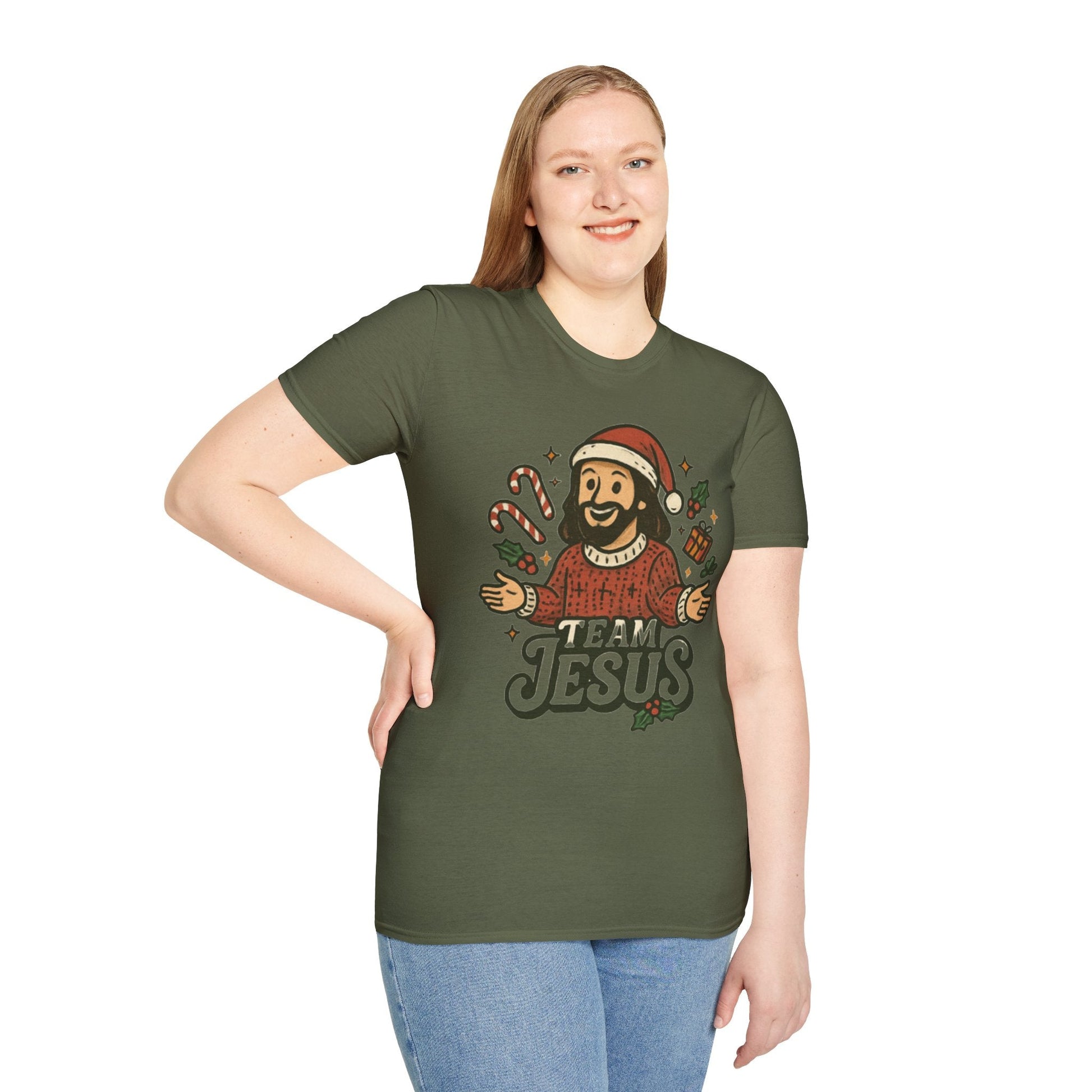 Funny "Team Jesus" Christmas T-Shirt - Peak Inspiration