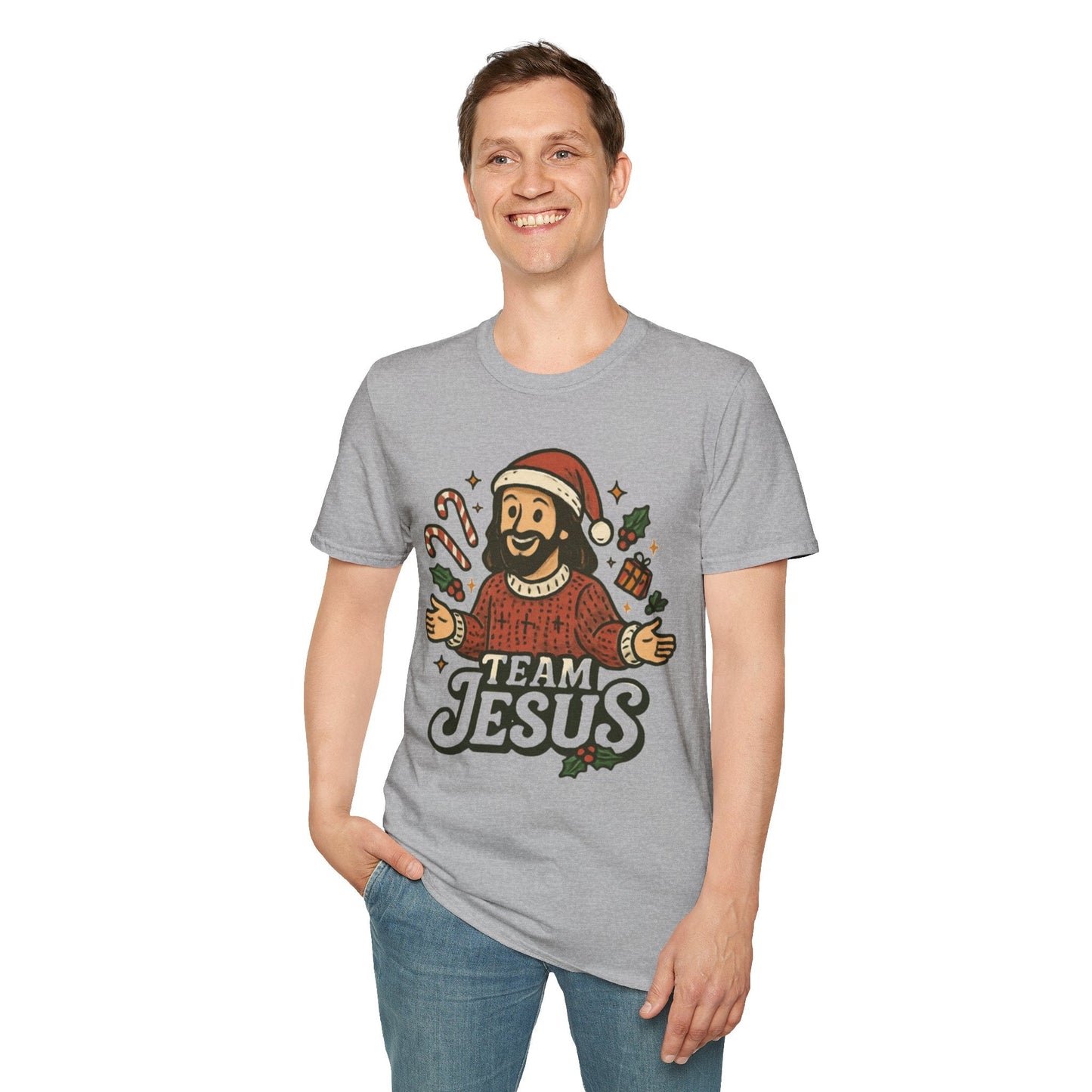 Funny "Team Jesus" Christmas T-Shirt - Peak Inspiration