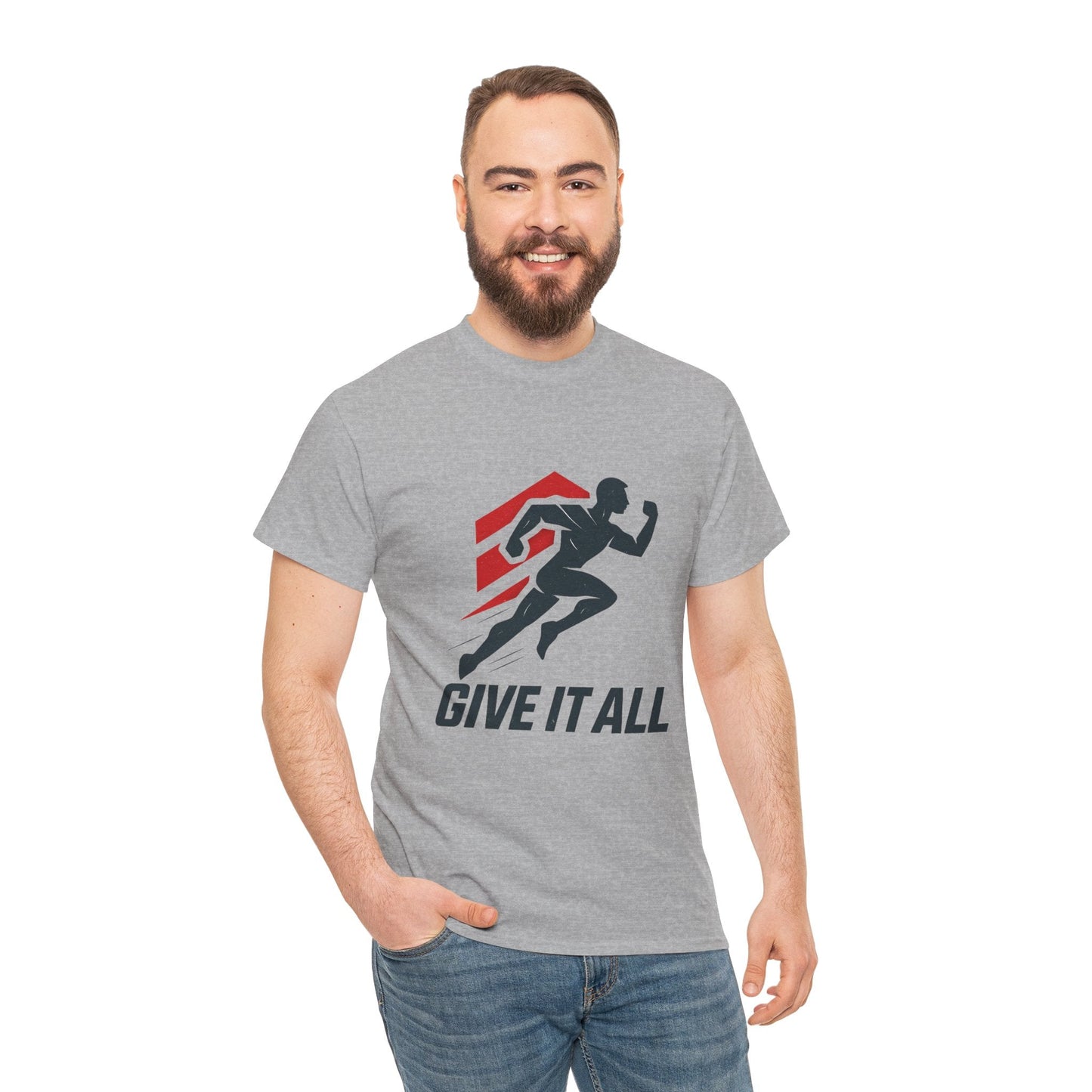 Give It All 'Work Out' T-Shirt — Motivational Workout Tee - Peak Inspiration