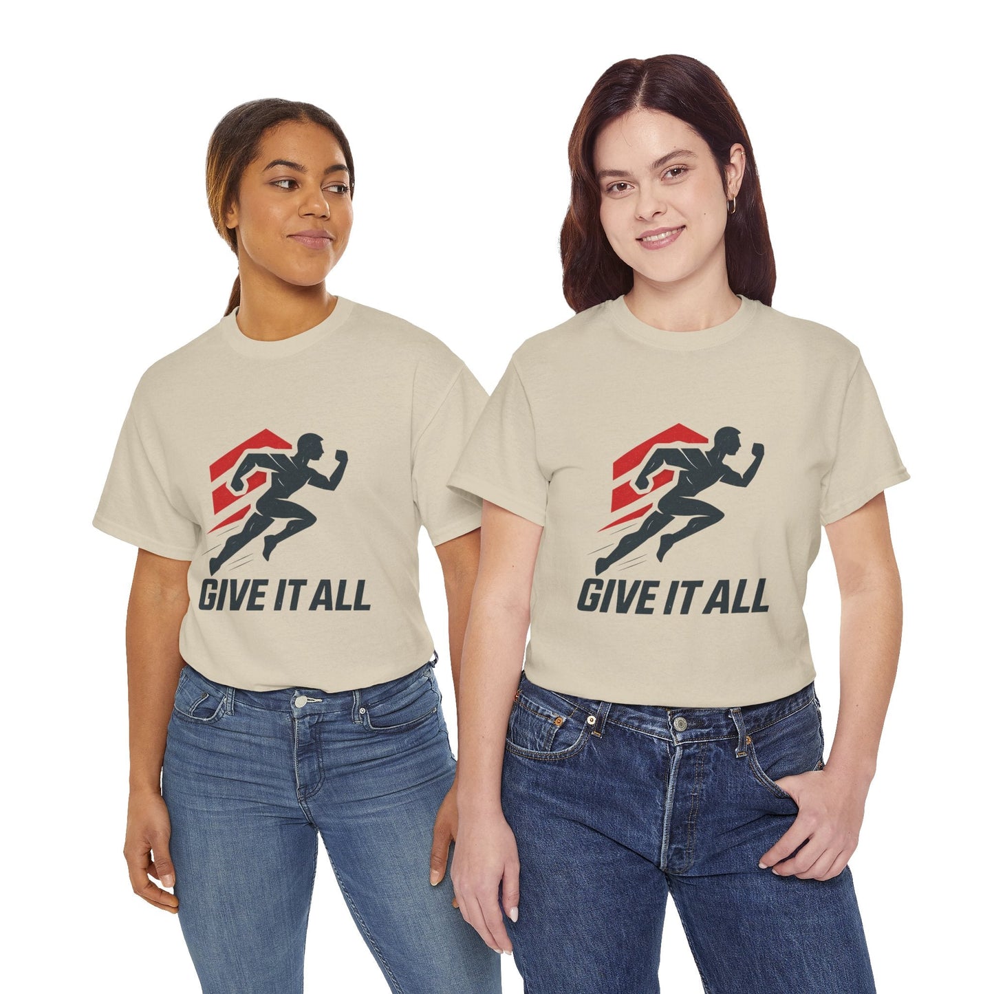 Give It All 'Work Out' T-Shirt — Motivational Workout Tee - Peak Inspiration