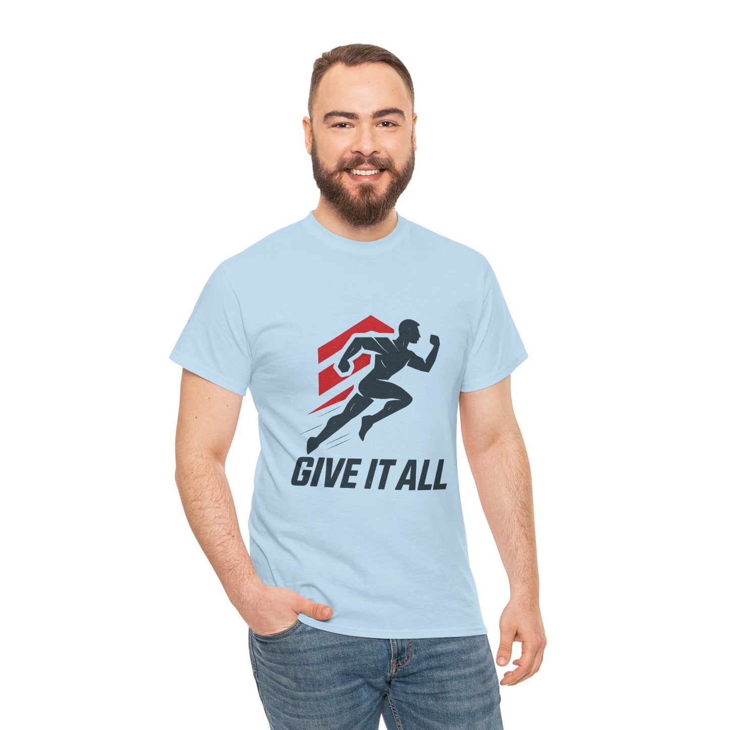 Give It All 'Work Out' T-Shirt — Motivational Workout Tee - Peak Inspiration