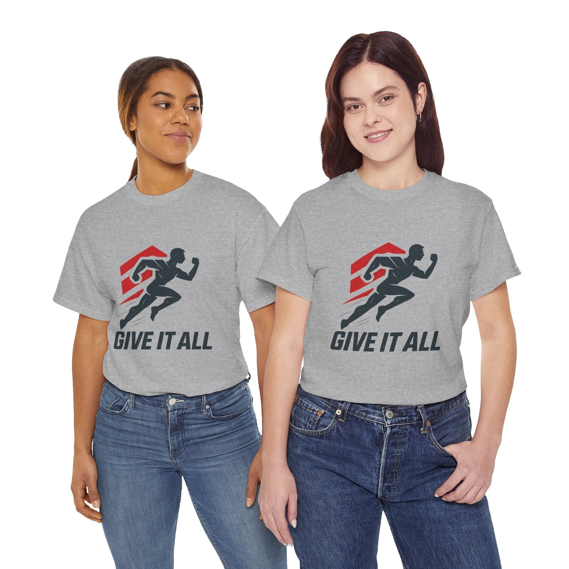 Give It All 'Work Out' T-Shirt — Motivational Workout Tee - Peak Inspiration