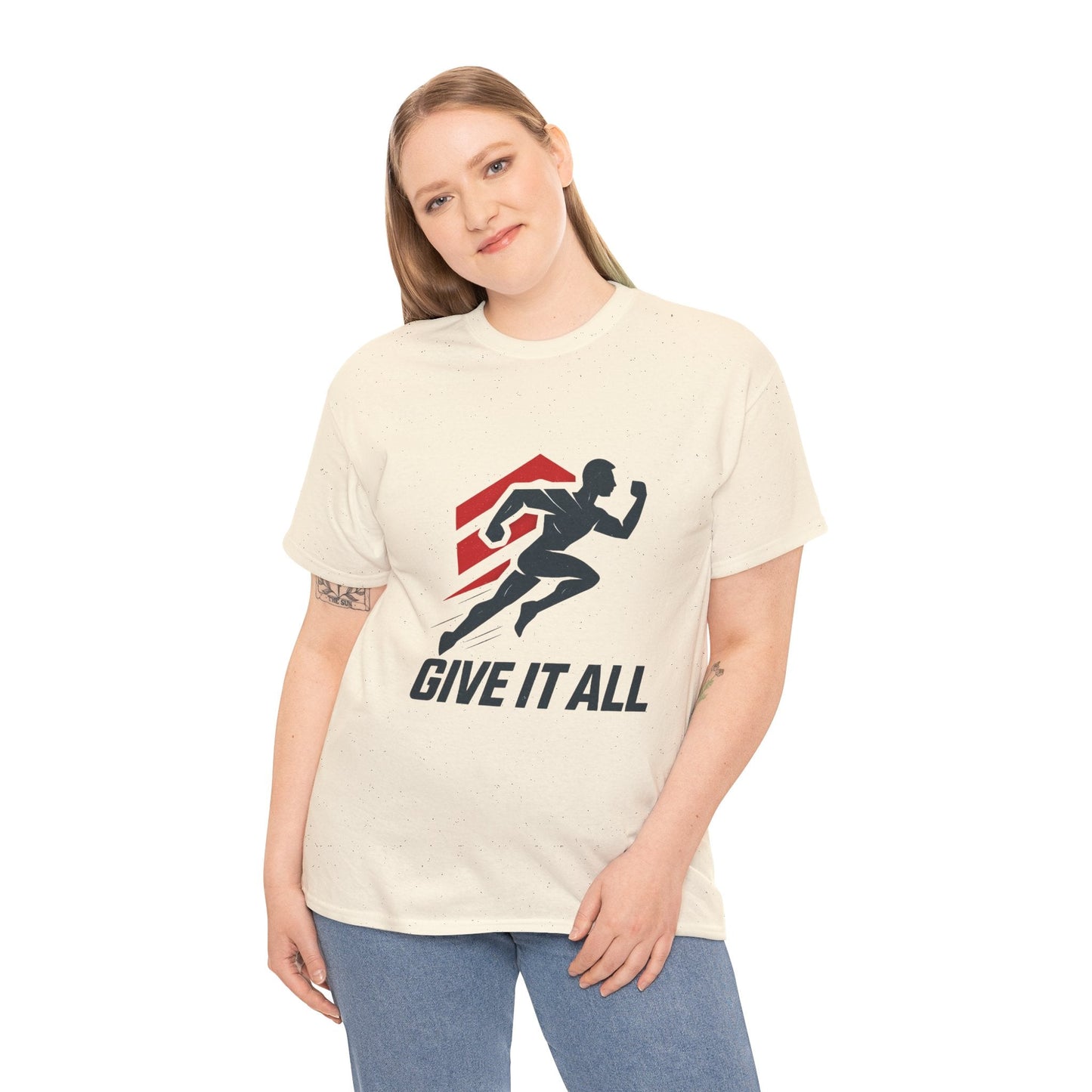 Give It All 'Work Out' T-Shirt — Motivational Workout Tee - Peak Inspiration