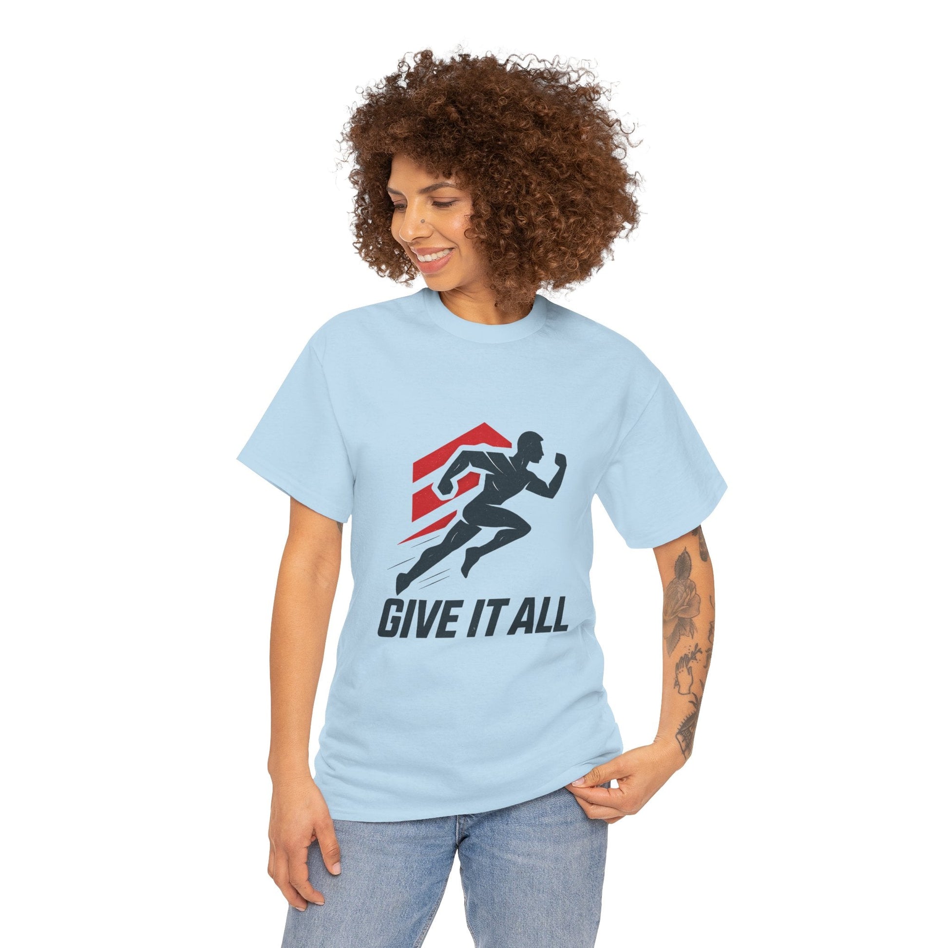 Give It All 'Work Out' T-Shirt — Motivational Workout Tee - Peak Inspiration