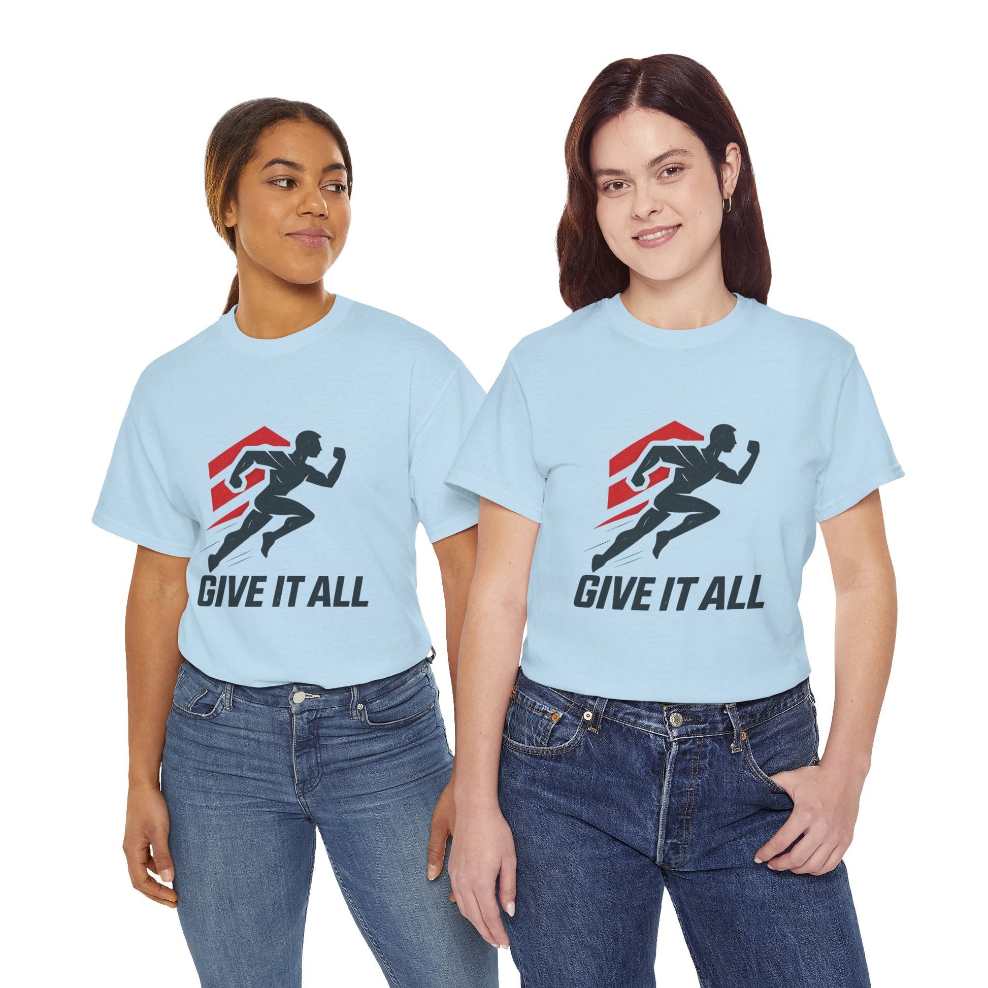 Give It All 'Work Out' T-Shirt — Motivational Workout Tee - Peak Inspiration