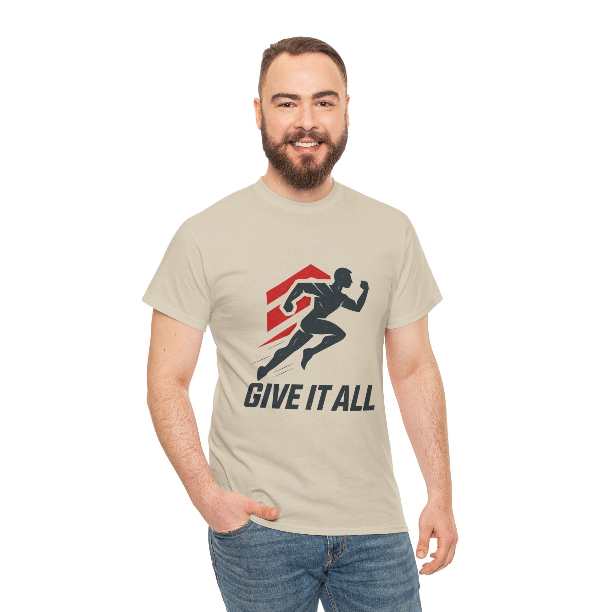 Give It All 'Work Out' T-Shirt — Motivational Workout Tee - Peak Inspiration