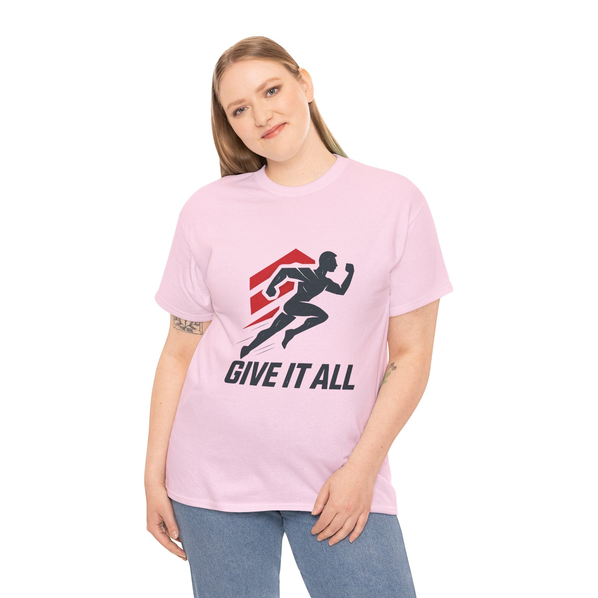 Give It All 'Work Out' T-Shirt — Motivational Workout Tee - Peak Inspiration