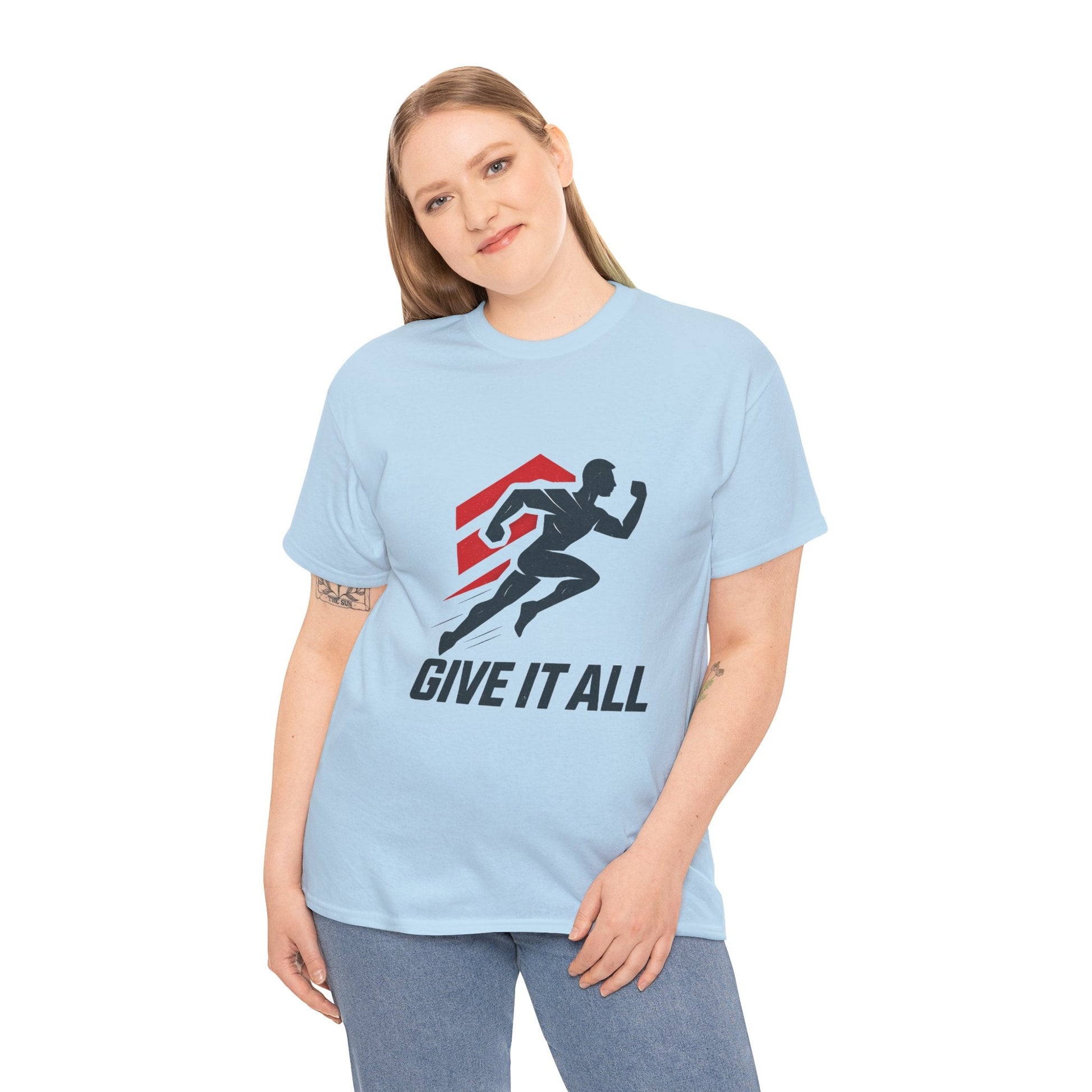 Give It All 'Work Out' T-Shirt — Motivational Workout Tee - Peak Inspiration