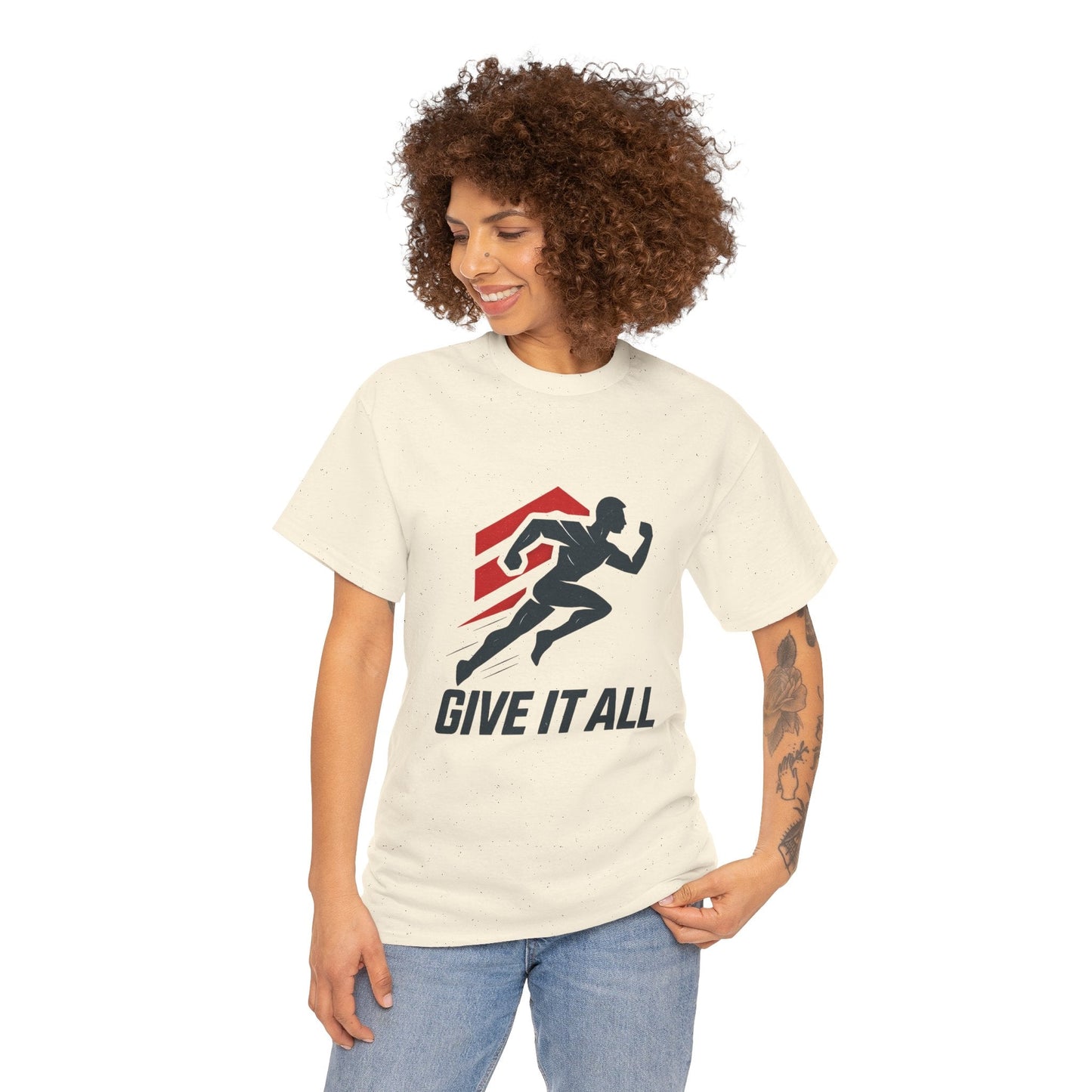 Give It All 'Work Out' T-Shirt — Motivational Workout Tee - Peak Inspiration