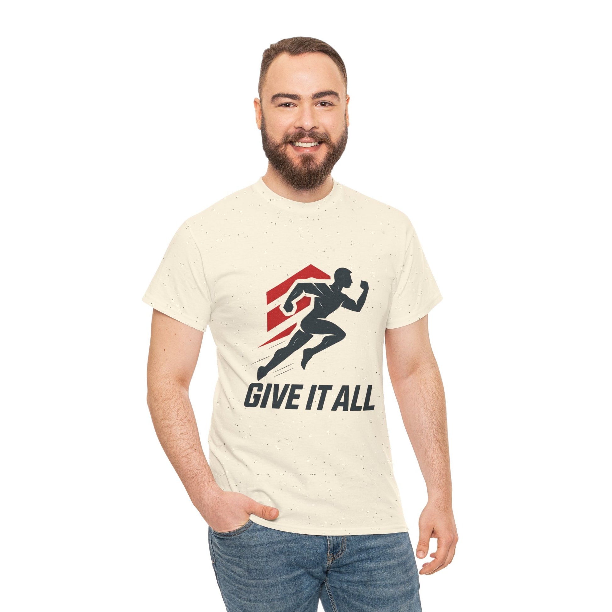 Give It All 'Work Out' T-Shirt — Motivational Workout Tee - Peak Inspiration