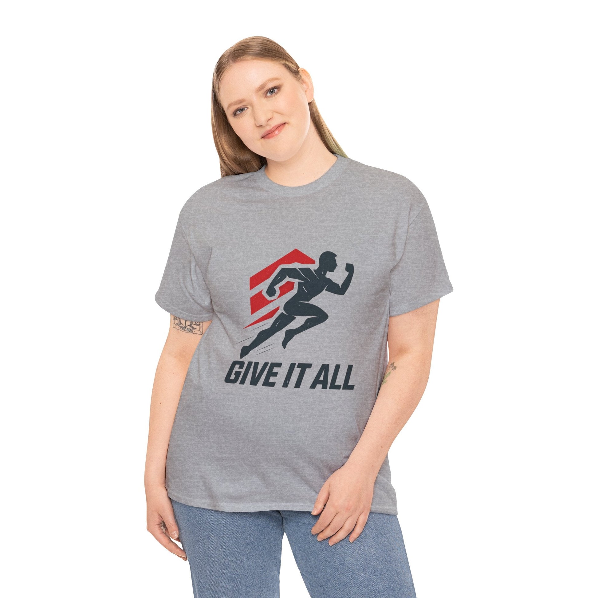 Give It All 'Work Out' T-Shirt — Motivational Workout Tee - Peak Inspiration