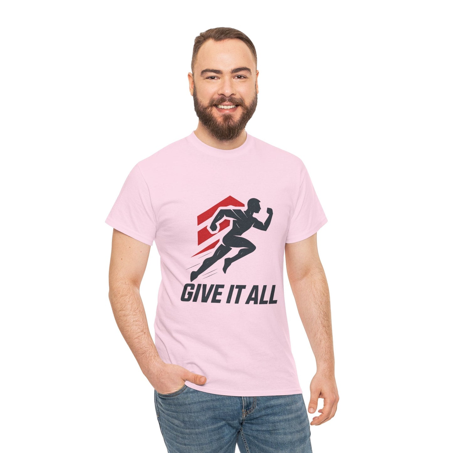 Give It All 'Work Out' T-Shirt — Motivational Workout Tee - Peak Inspiration