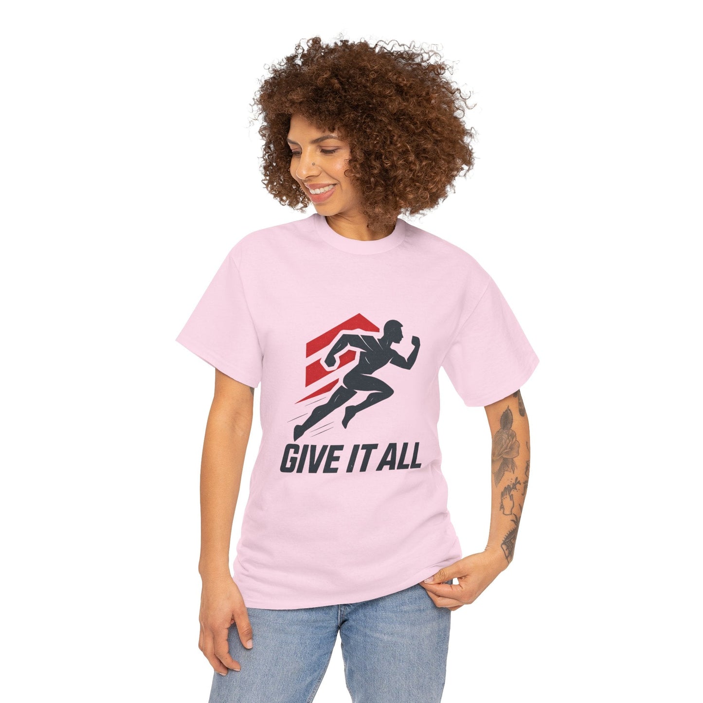 Give It All 'Work Out' T-Shirt — Motivational Workout Tee - Peak Inspiration