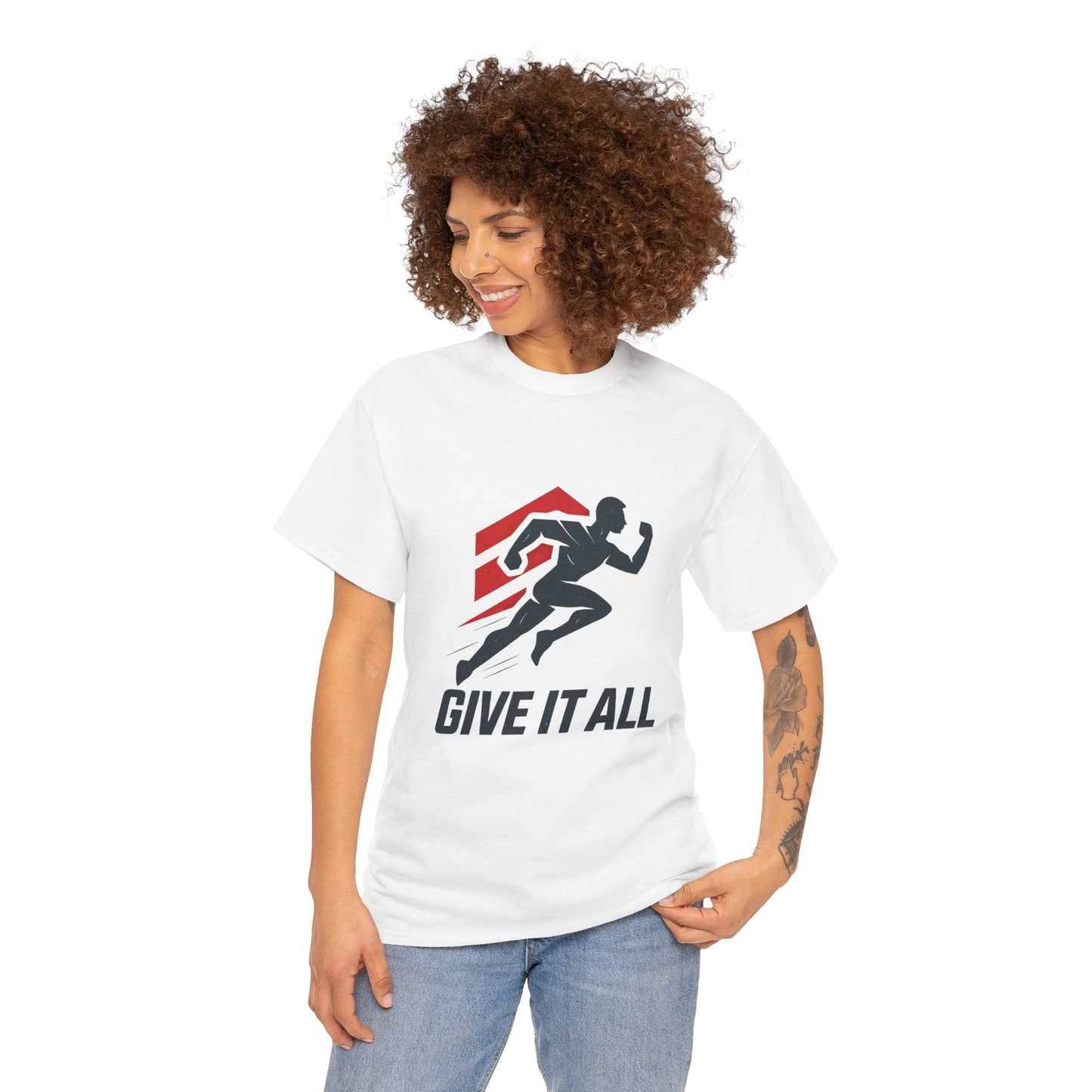 Give It All 'Work Out' T-Shirt — Motivational Workout Tee - Peak Inspiration