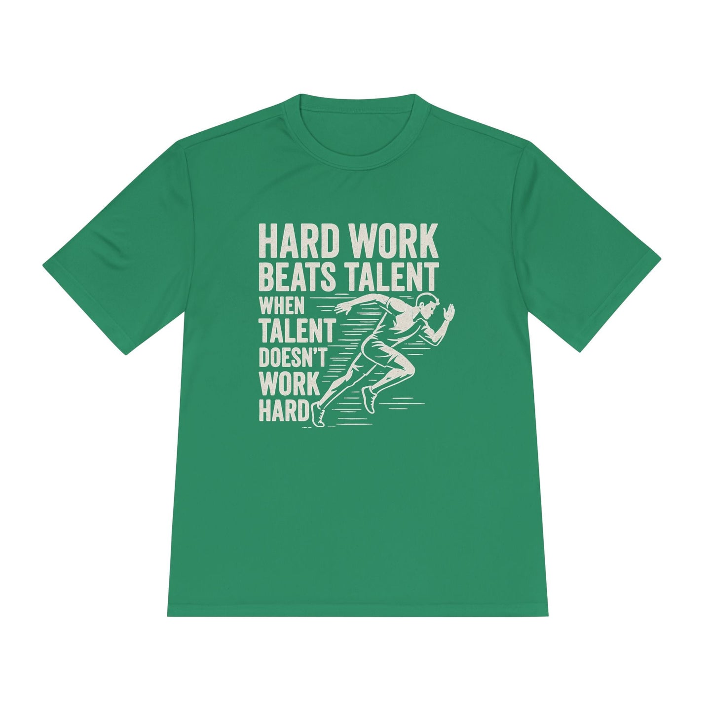 Hard Work Beats Talent Unisex Moisture Wicking Tee - Peak Inspiration