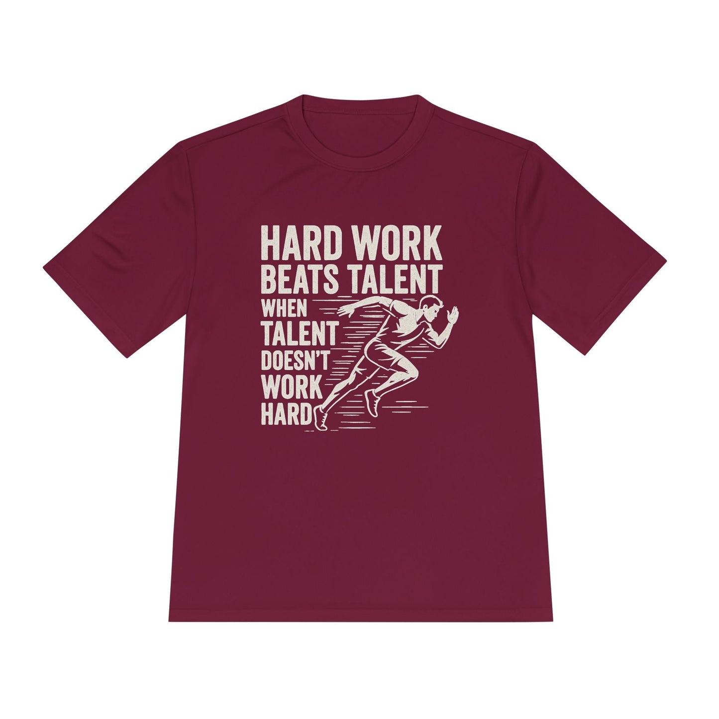 Hard Work Beats Talent Unisex Moisture Wicking Tee - Peak Inspiration