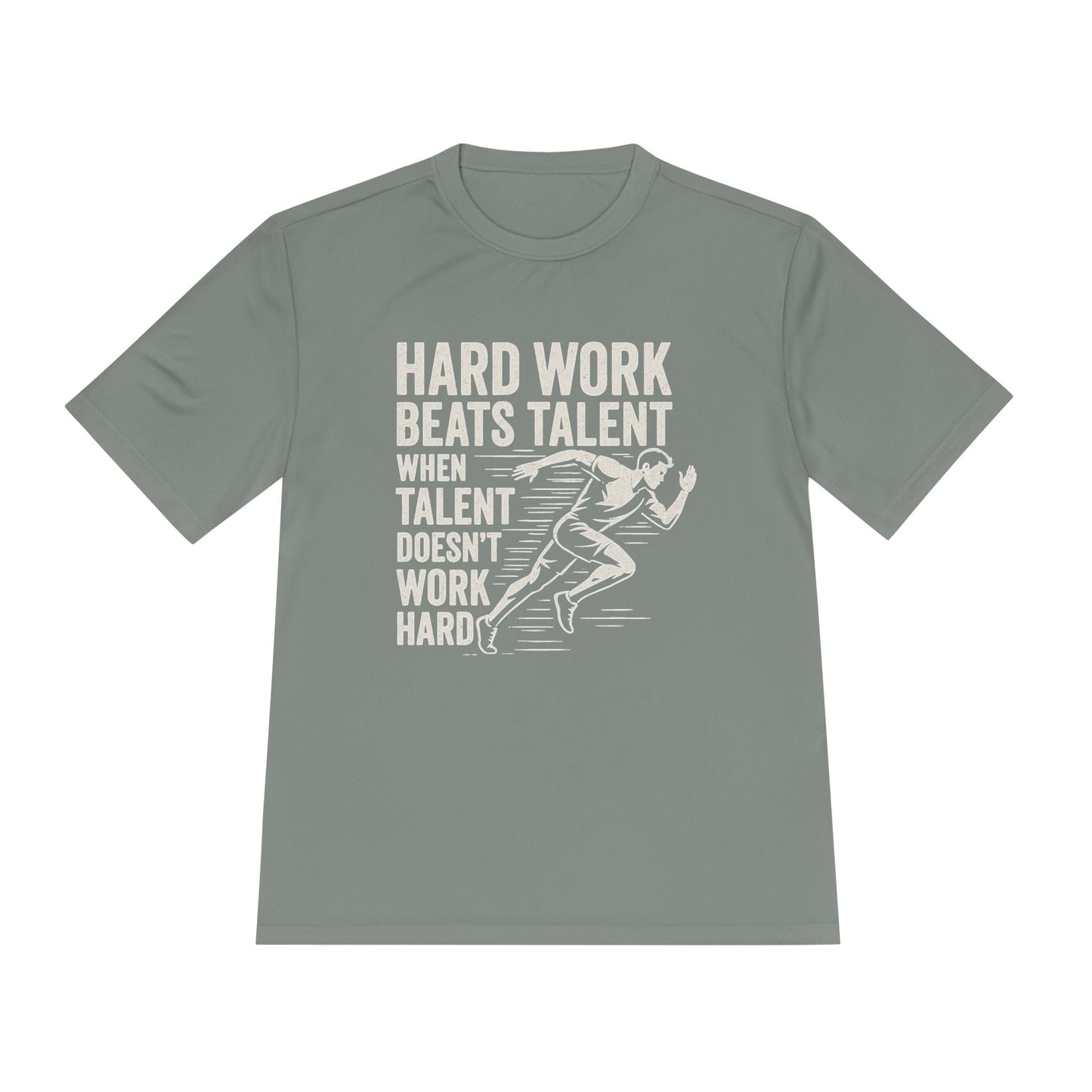 Hard Work Beats Talent Unisex Moisture Wicking Tee - Peak Inspiration