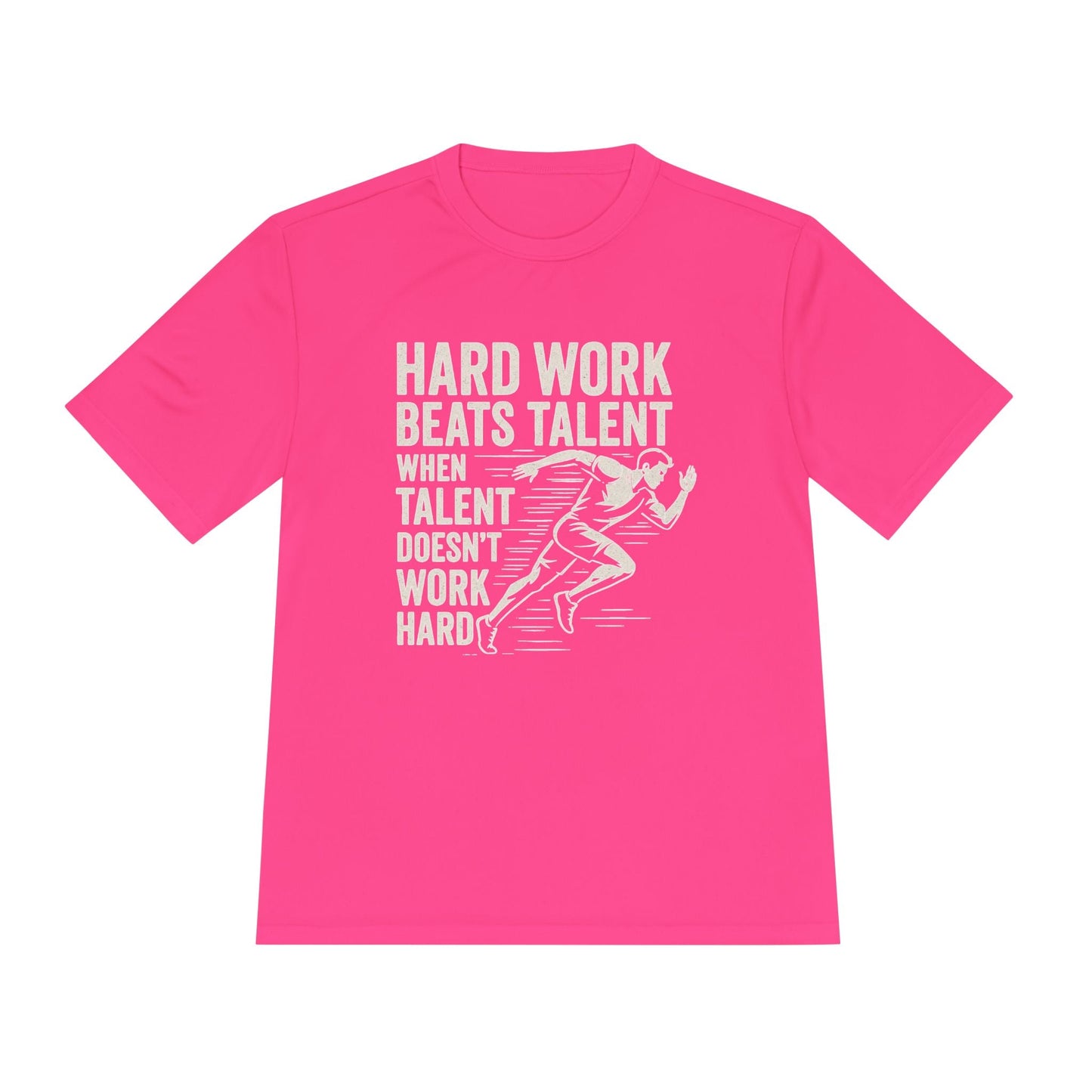 Hard Work Beats Talent Unisex Moisture Wicking Tee - Peak Inspiration
