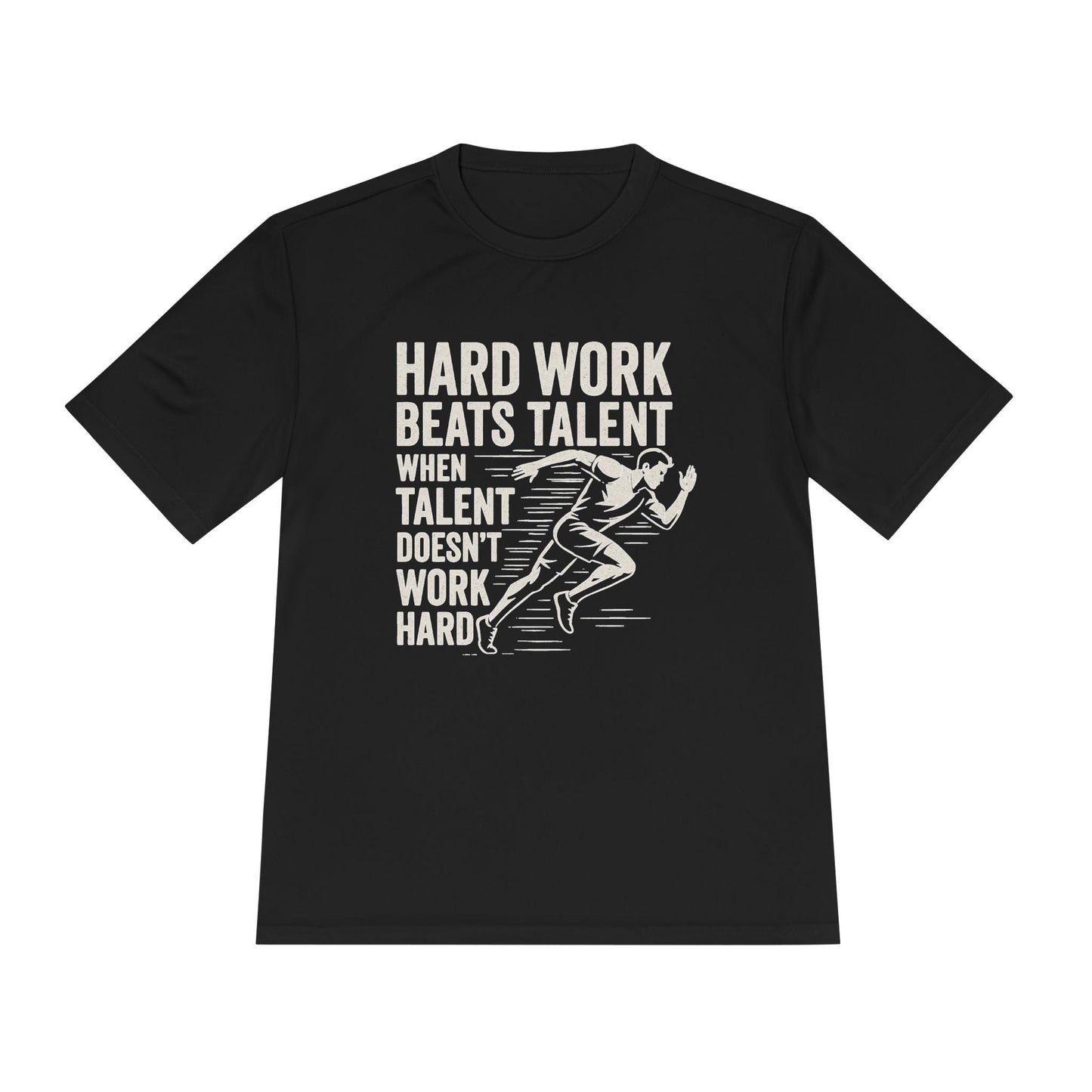 Hard Work Beats Talent Unisex Moisture Wicking Tee - Peak Inspiration