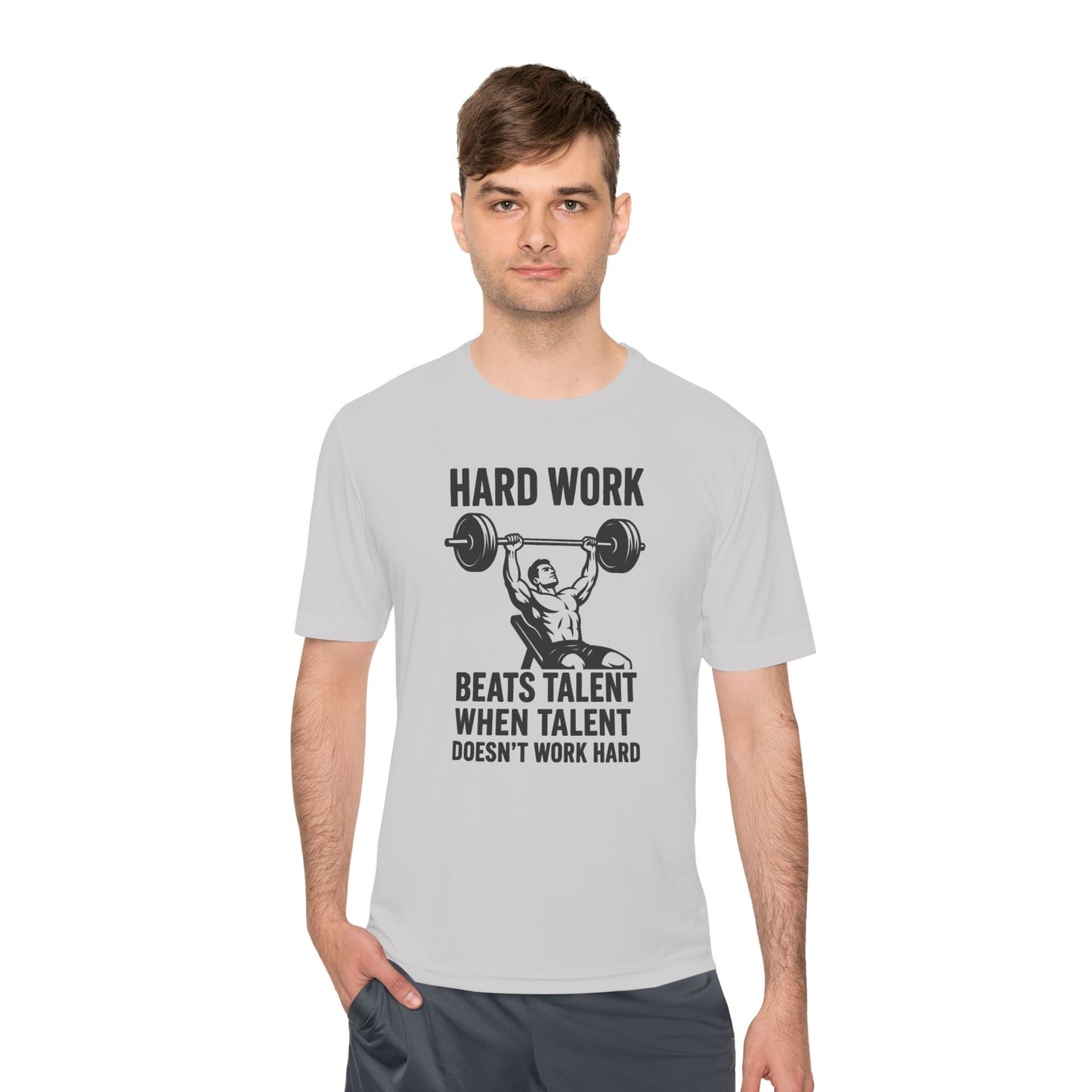 Hard Work Motivation Unisex Moisture Wicking Tee - Peak Inspiration