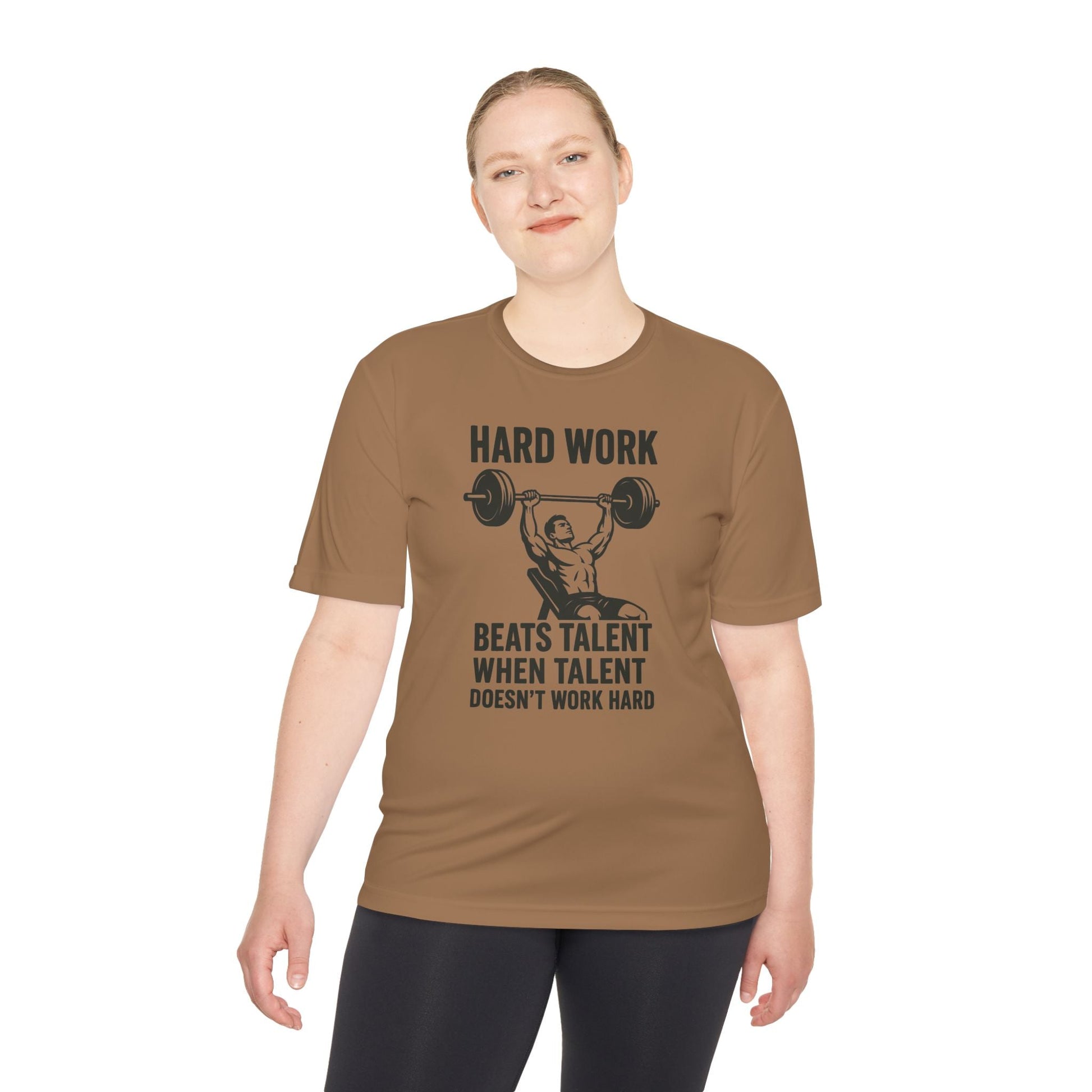 Hard Work Motivation Unisex Moisture Wicking Tee - Peak Inspiration