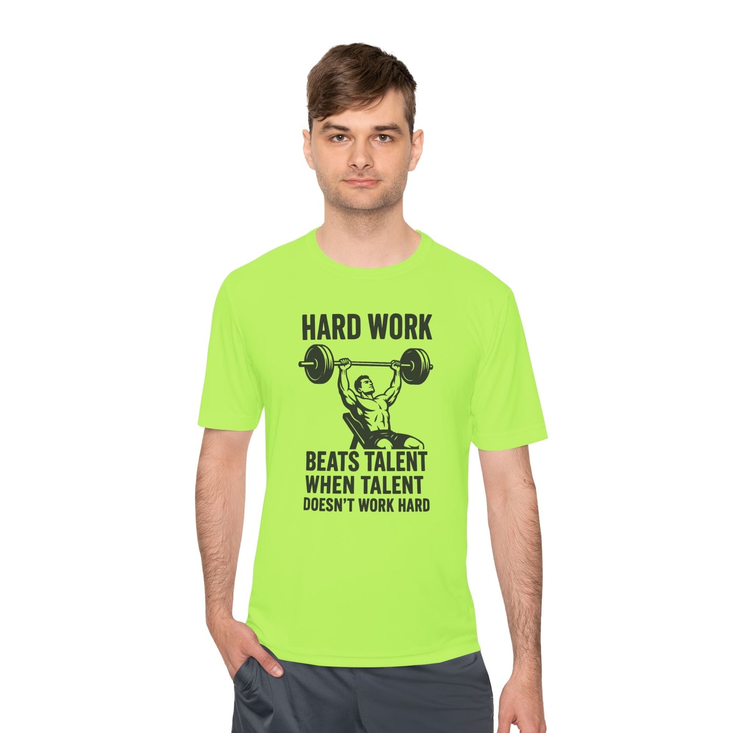 Hard Work Motivation Unisex Moisture Wicking Tee - Peak Inspiration