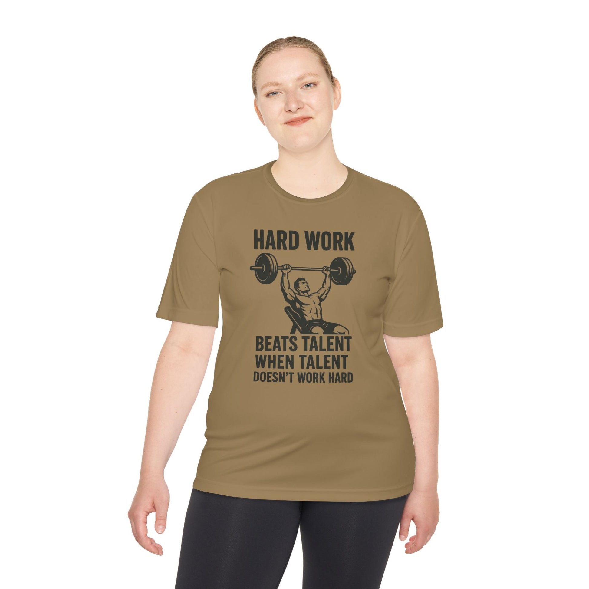 Hard Work Motivation Unisex Moisture Wicking Tee - Peak Inspiration