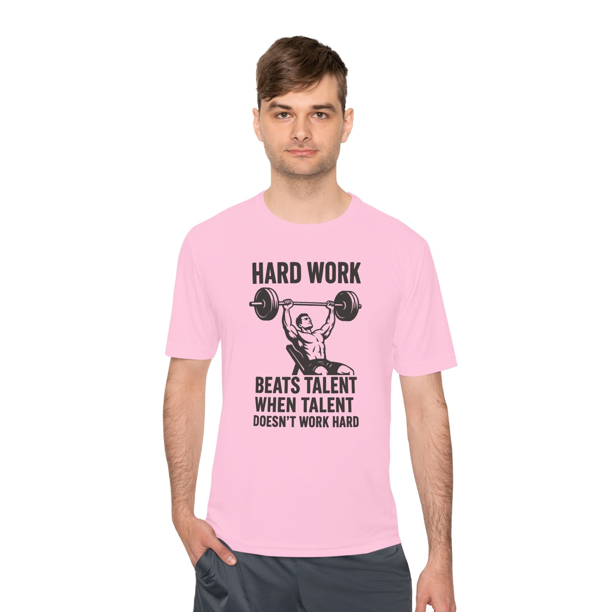 Hard Work Motivation Unisex Moisture Wicking Tee - Peak Inspiration
