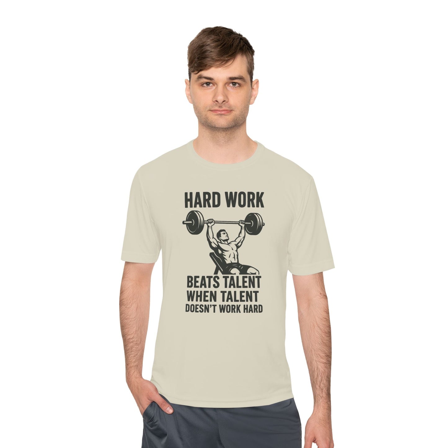 Hard Work Motivation Unisex Moisture Wicking Tee - Peak Inspiration