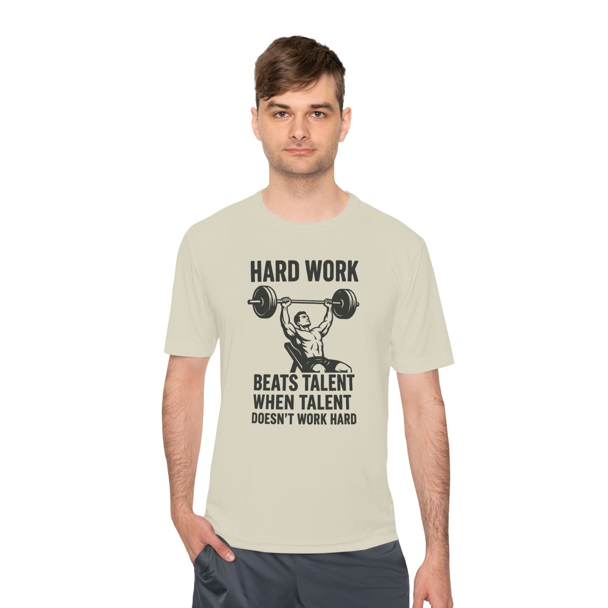 Hard Work Motivation Unisex Moisture Wicking Tee - Peak Inspiration