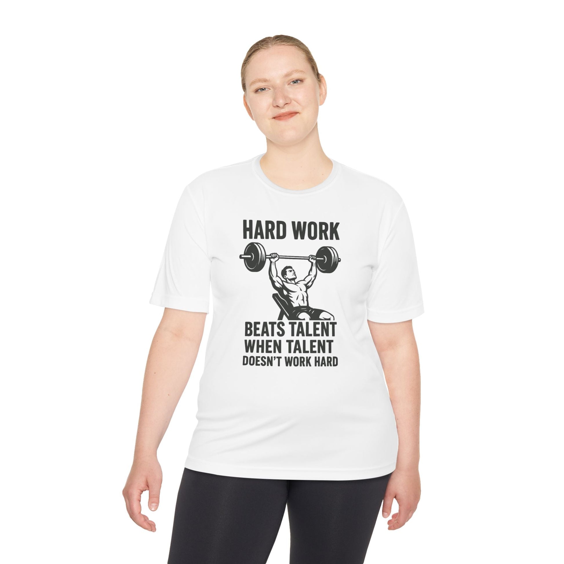 Hard Work Motivation Unisex Moisture Wicking Tee - Peak Inspiration
