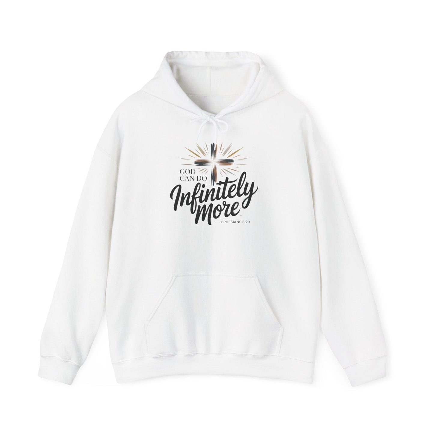 Infinity More Hooded Sweatshirt - Unisex Inspirational Pullover - Peak Inspiration