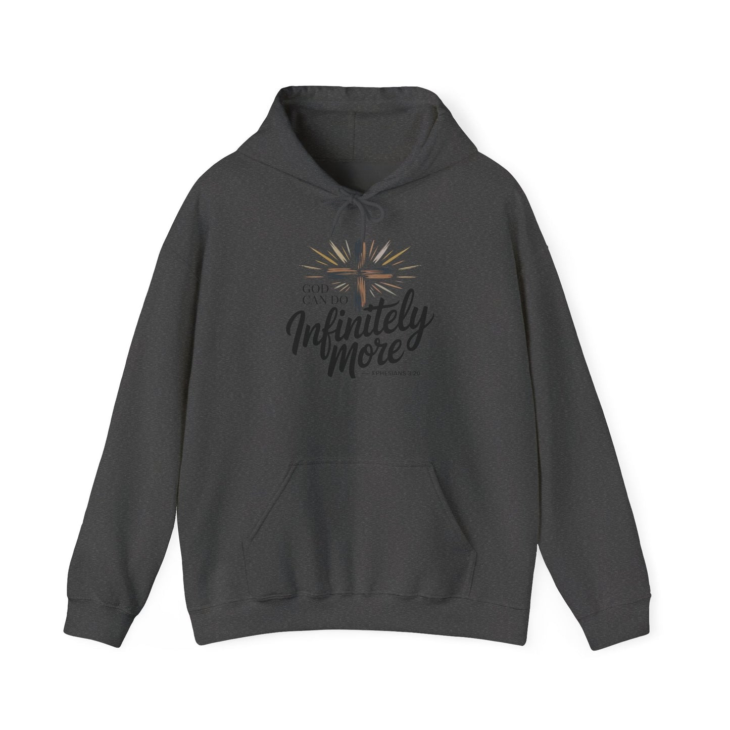 Infinity More Hooded Sweatshirt - Unisex Inspirational Pullover - Peak Inspiration
