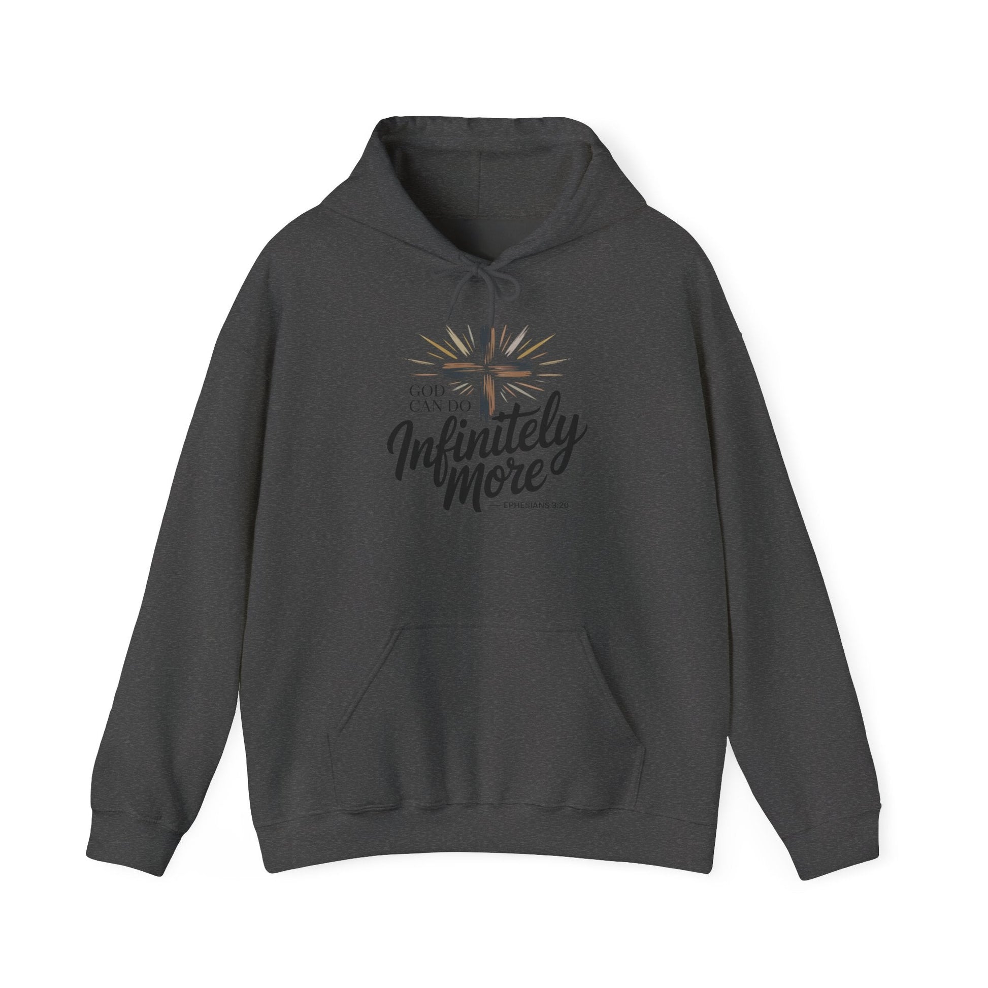 Infinity More Hooded Sweatshirt - Unisex Inspirational Pullover - Peak Inspiration