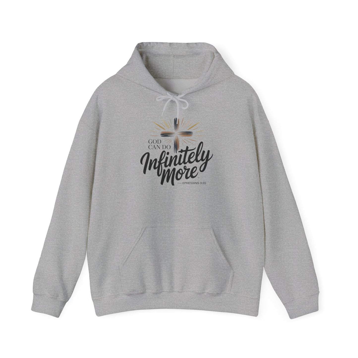 Infinity More Hooded Sweatshirt - Unisex Inspirational Pullover - Peak Inspiration