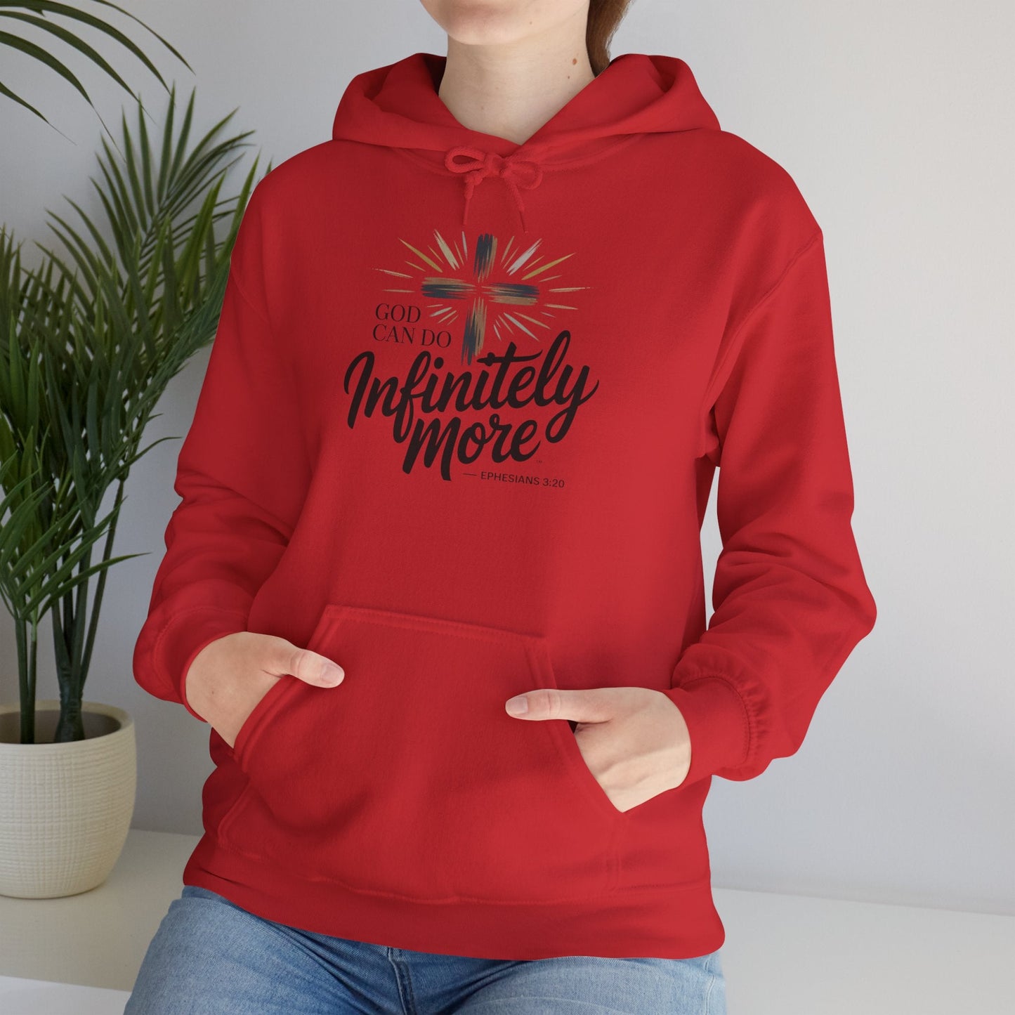 Infinity More Hooded Sweatshirt - Unisex Inspirational Pullover - Peak Inspiration