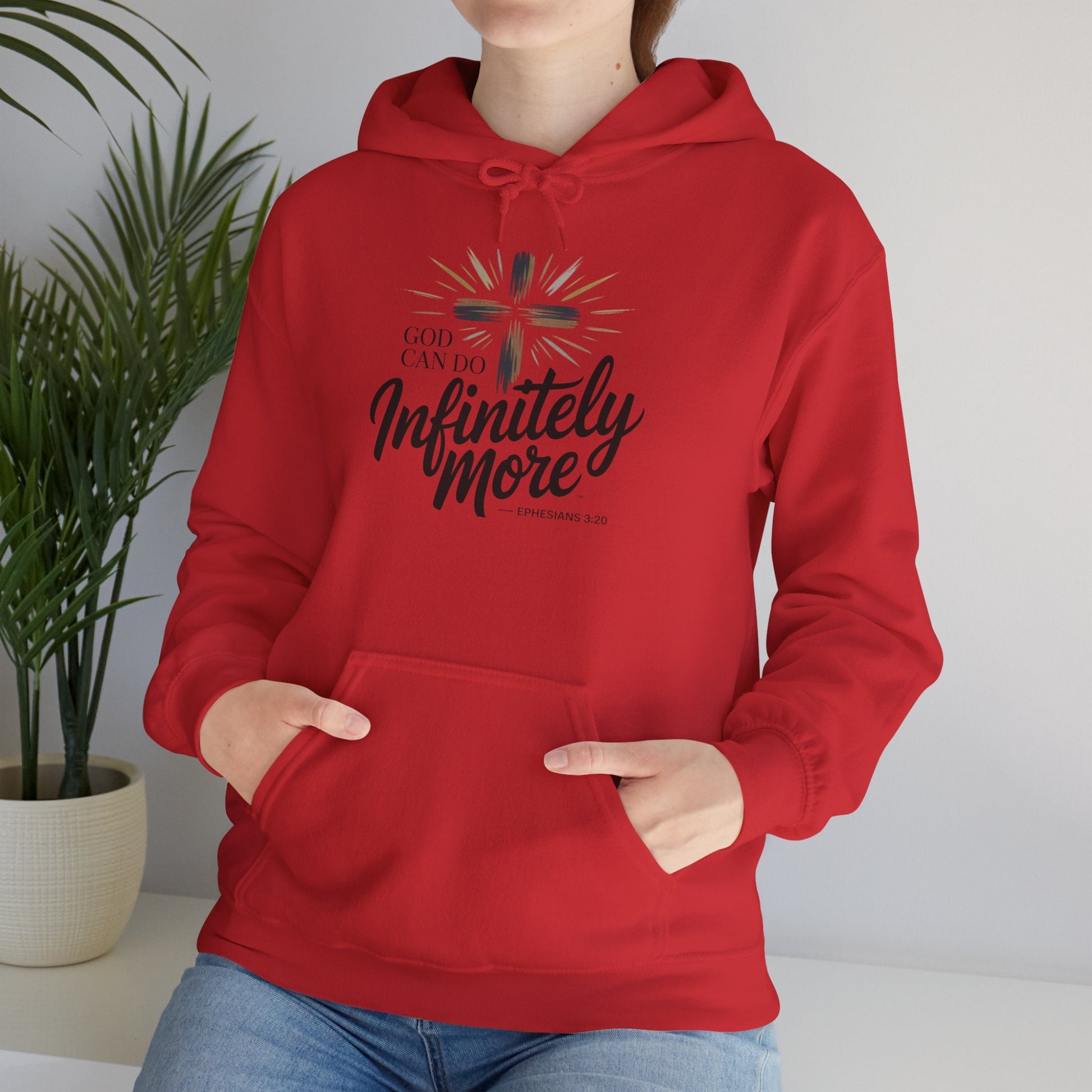 Infinity More Hooded Sweatshirt - Unisex Inspirational Pullover - Peak Inspiration
