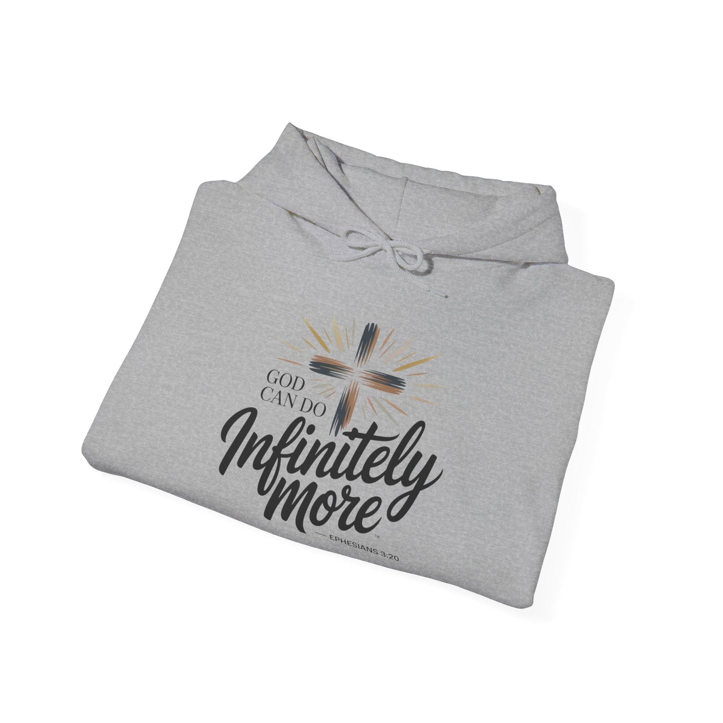 Infinity More Hooded Sweatshirt - Unisex Inspirational Pullover - Peak Inspiration