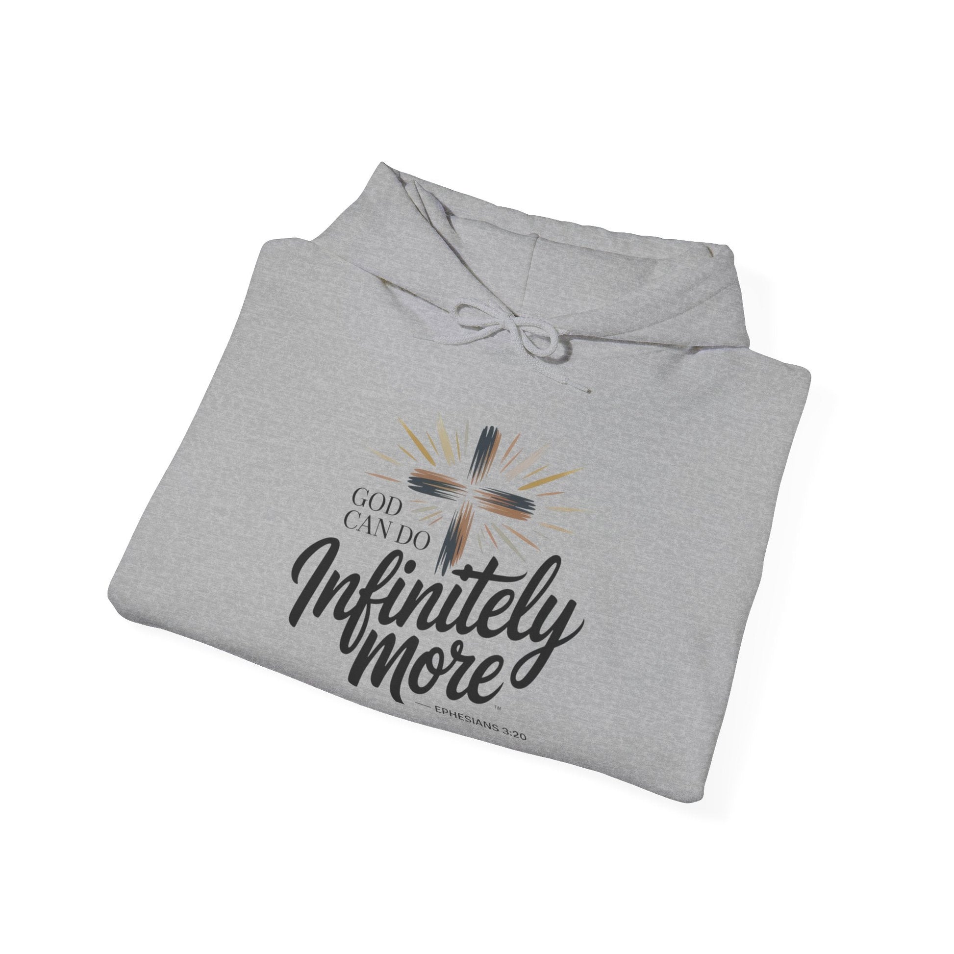 Infinity More Hooded Sweatshirt - Unisex Inspirational Pullover - Peak Inspiration