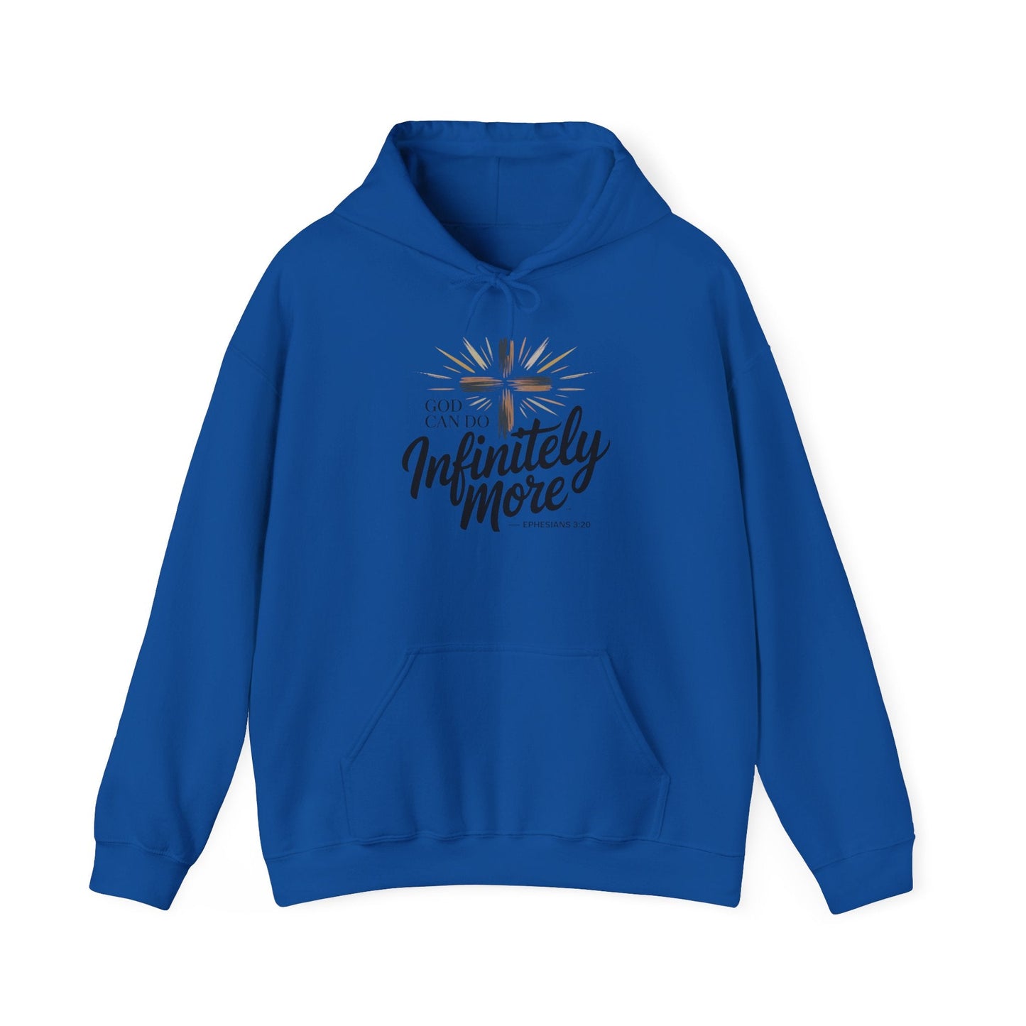Infinity More Hooded Sweatshirt - Unisex Inspirational Pullover - Peak Inspiration