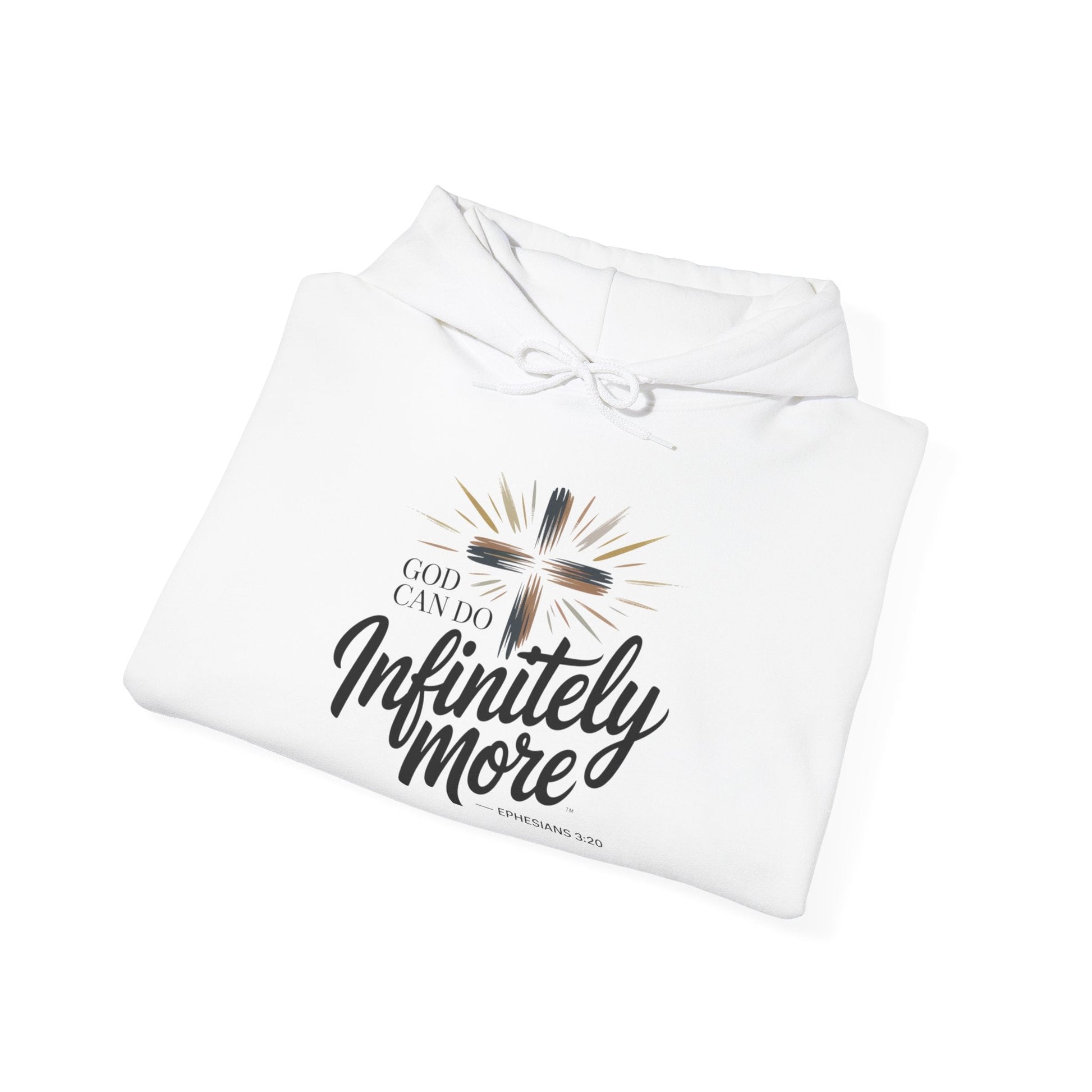 Infinity More Hooded Sweatshirt - Unisex Inspirational Pullover - Peak Inspiration