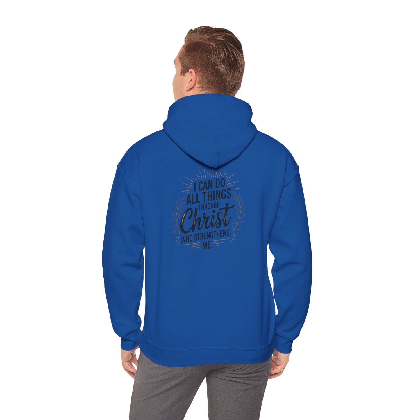 Inspirational Christian Hoodie - I Can Do All Things Through Christ - Peak Inspiration