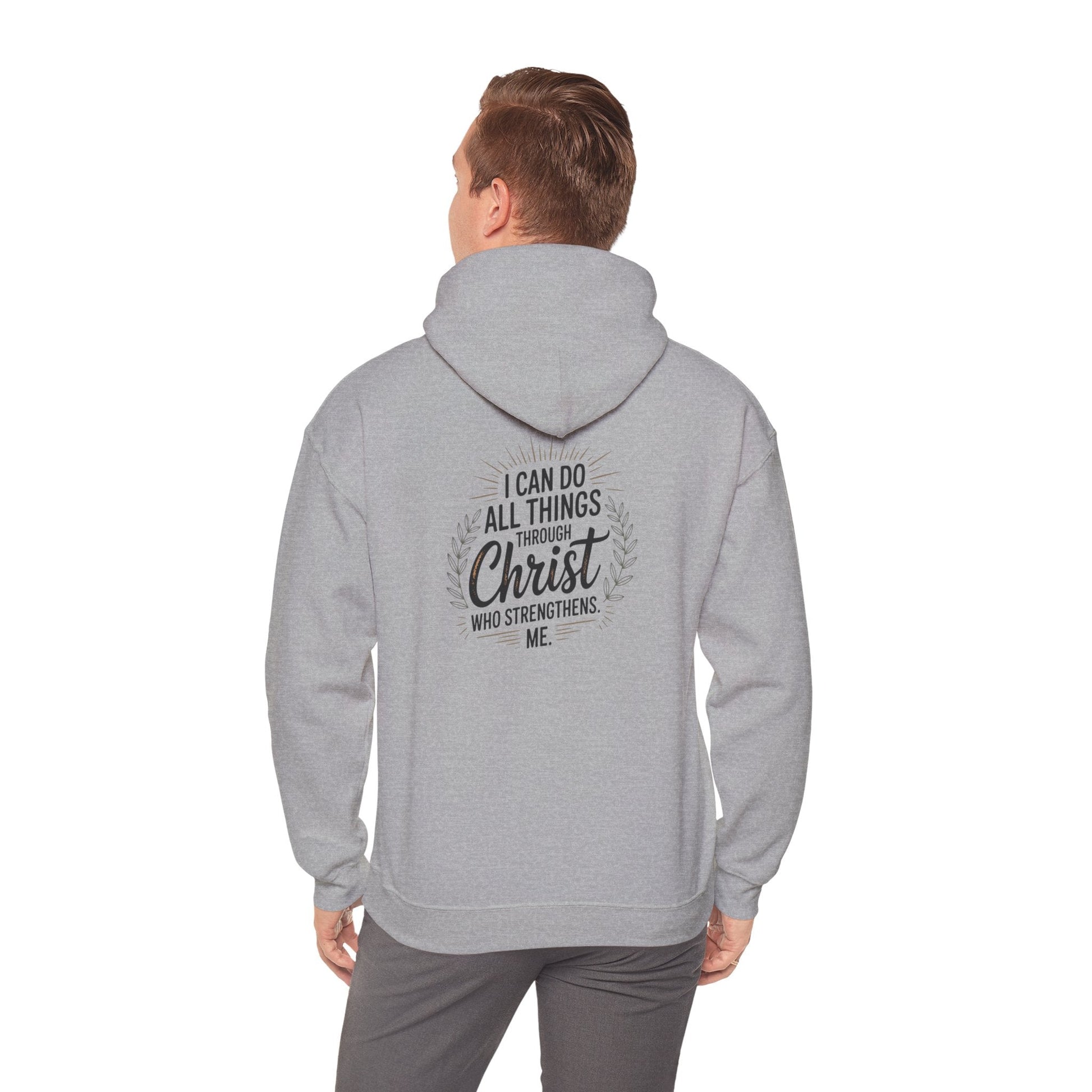 Inspirational Christian Hoodie - I Can Do All Things Through Christ - Peak Inspiration