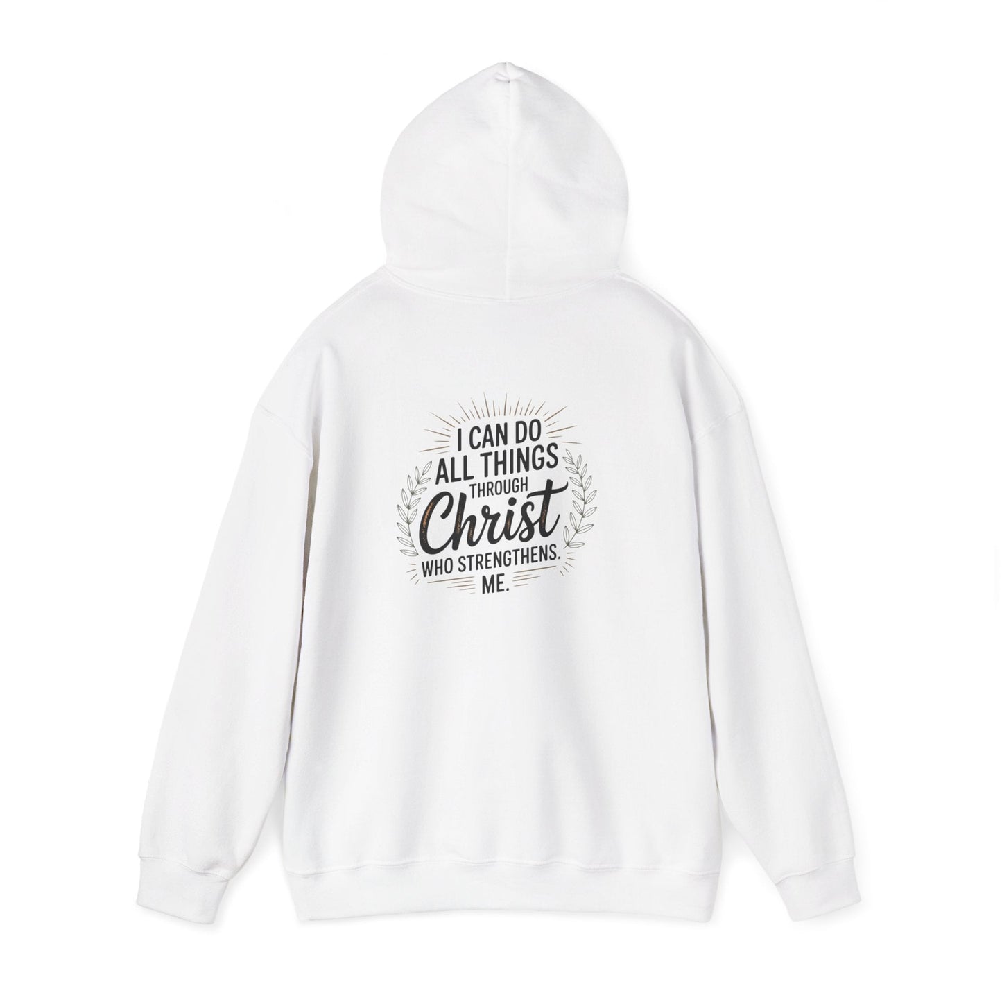 Inspirational Christian Hoodie - I Can Do All Things Through Christ - Peak Inspiration