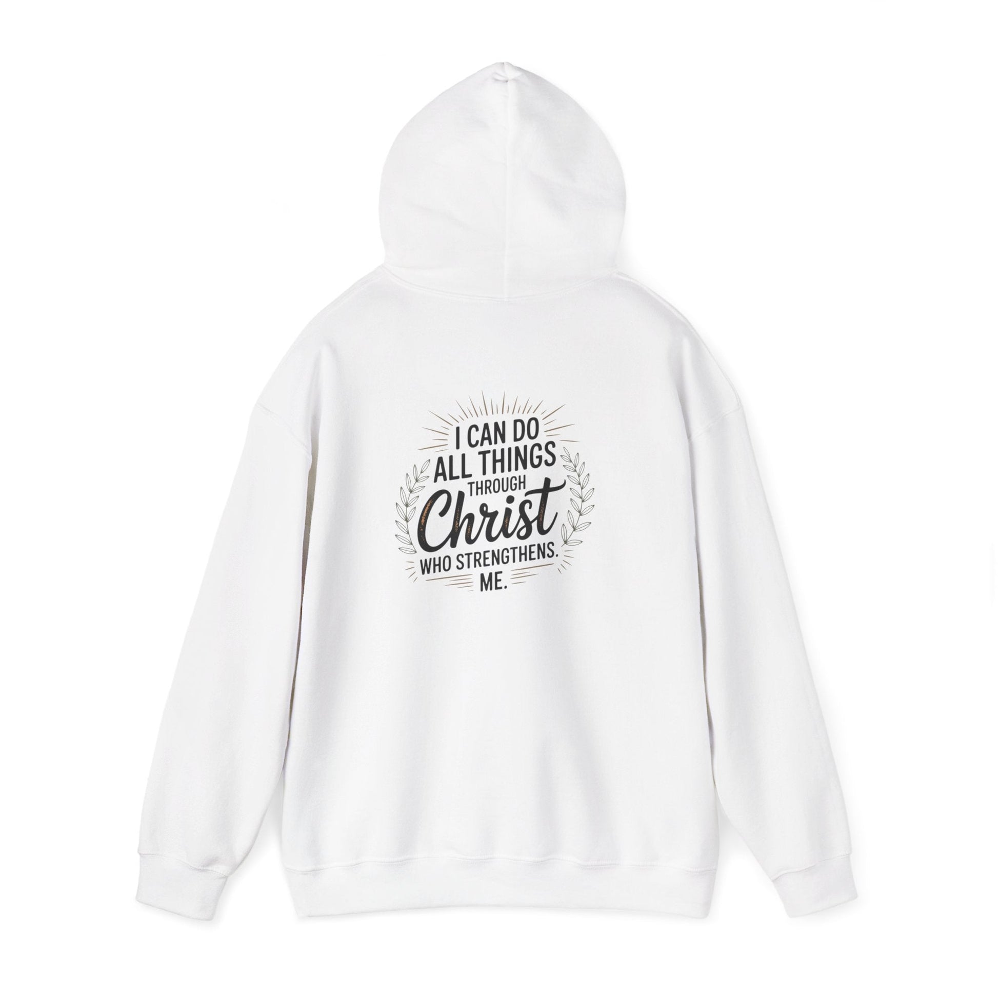 Inspirational Christian Hoodie - I Can Do All Things Through Christ - Peak Inspiration