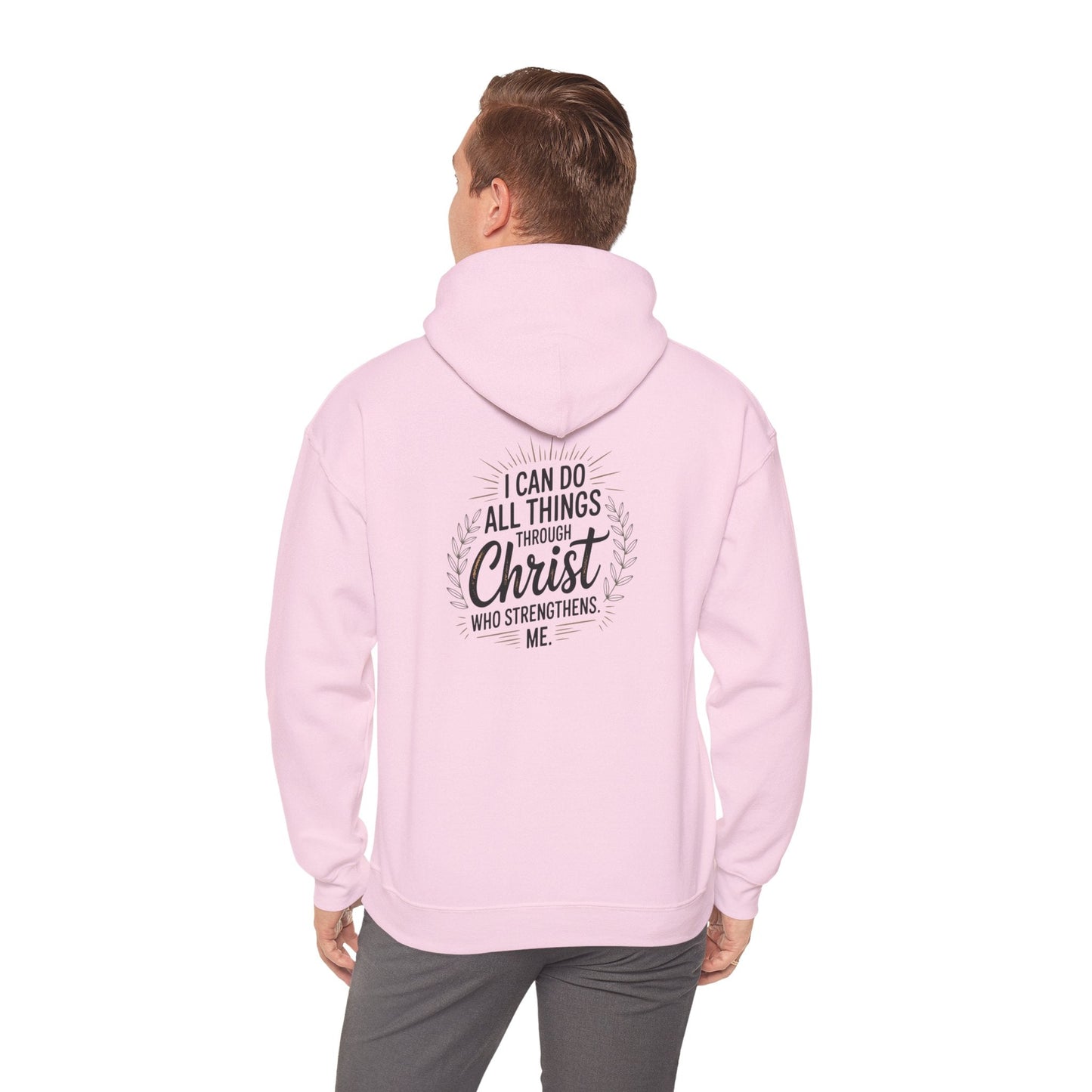 Inspirational Christian Hoodie - I Can Do All Things Through Christ - Peak Inspiration