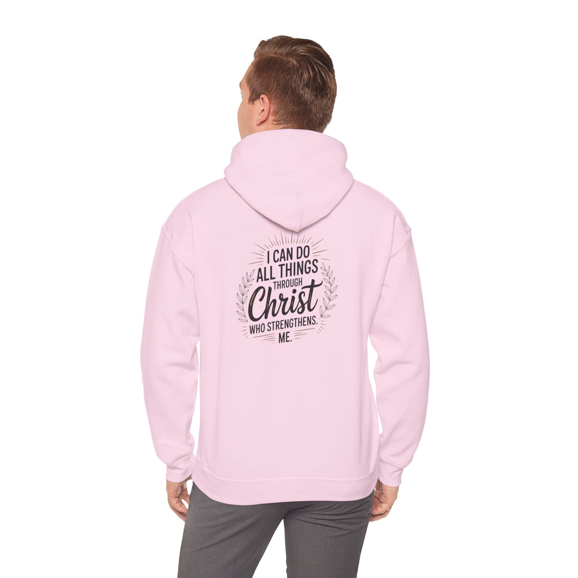 Inspirational Christian Hoodie - I Can Do All Things Through Christ - Peak Inspiration